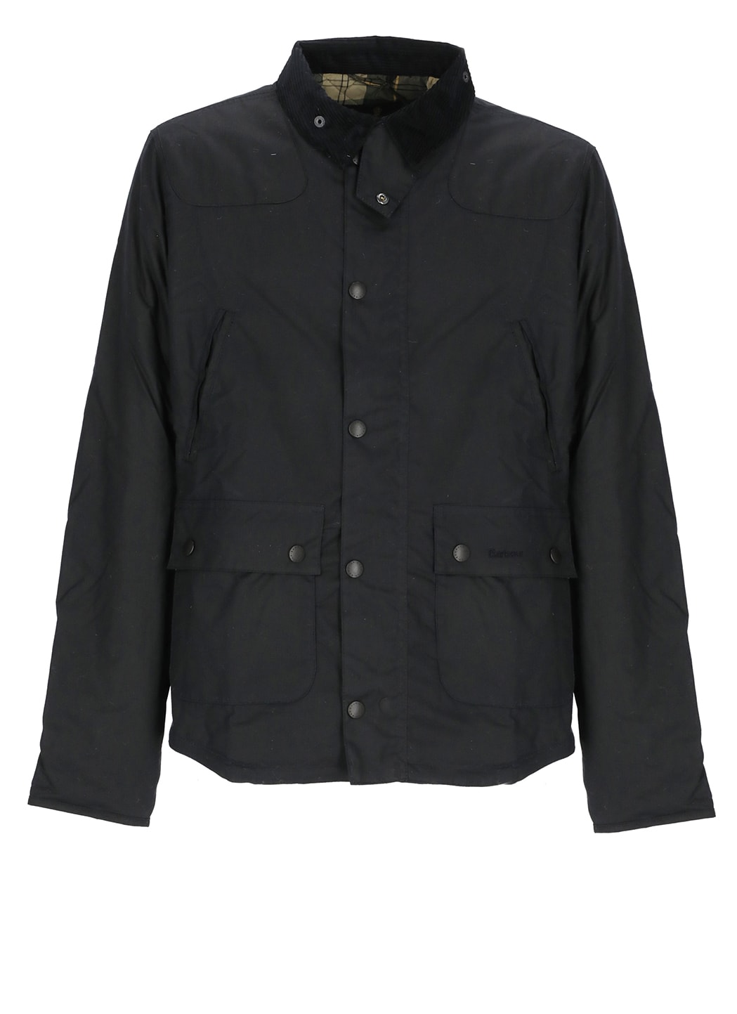 Barbour Reelin Wax Quilted Jacket In Blue