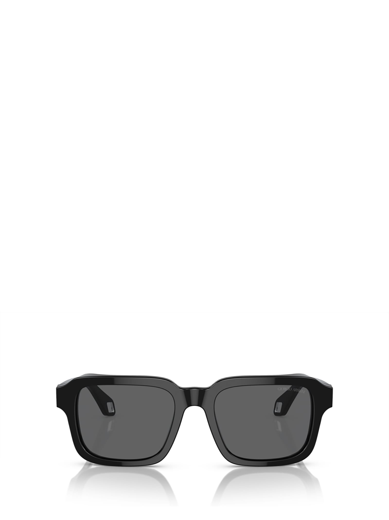 Shop Giorgio Armani Ar8194u Black Sunglasses