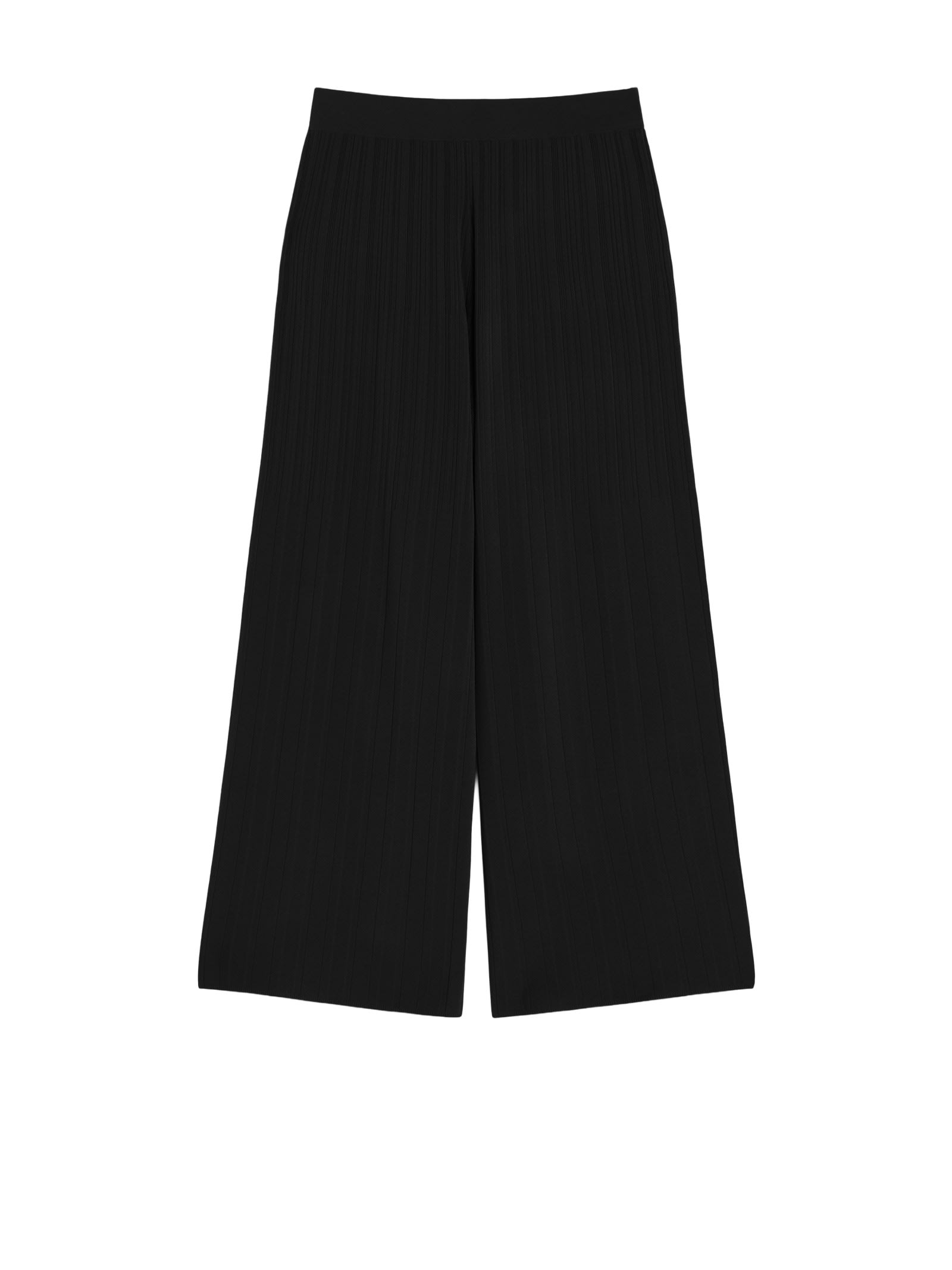 Weekend Max Mara Elastic Waist Casual Pants In Black