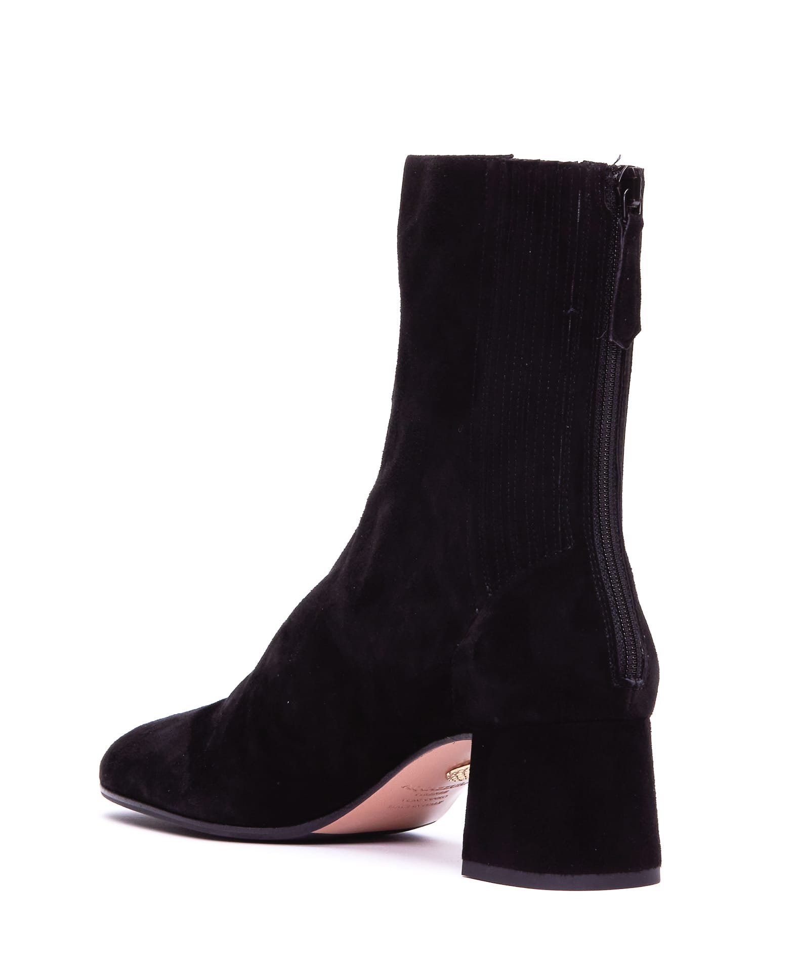 Aquazzura Saint Honore 50mm Leather Boots In Black