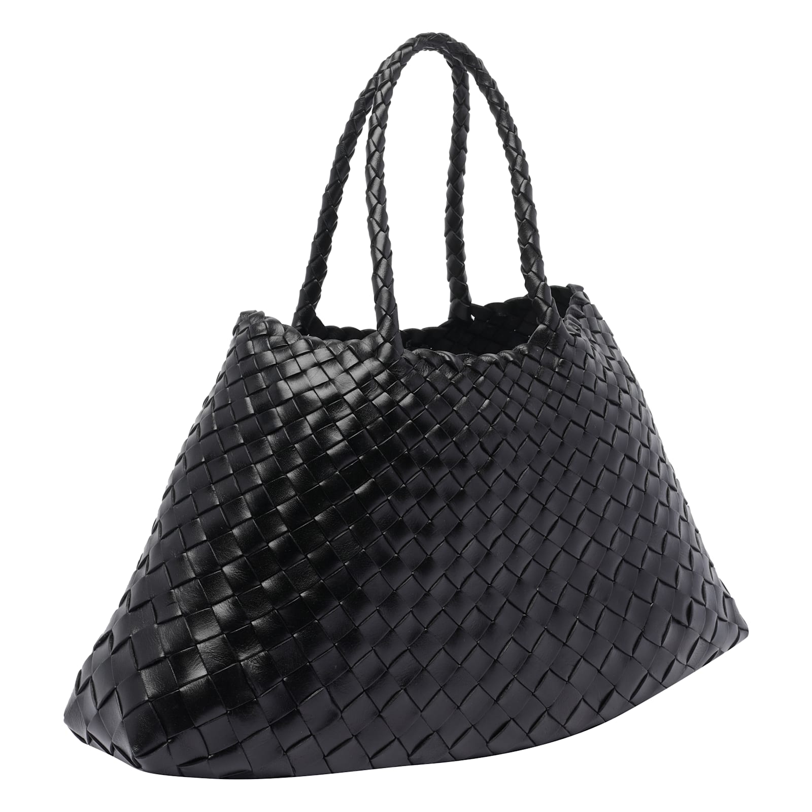 Dragon Diffusion Small Santa Croce Shoulder Bag In Black