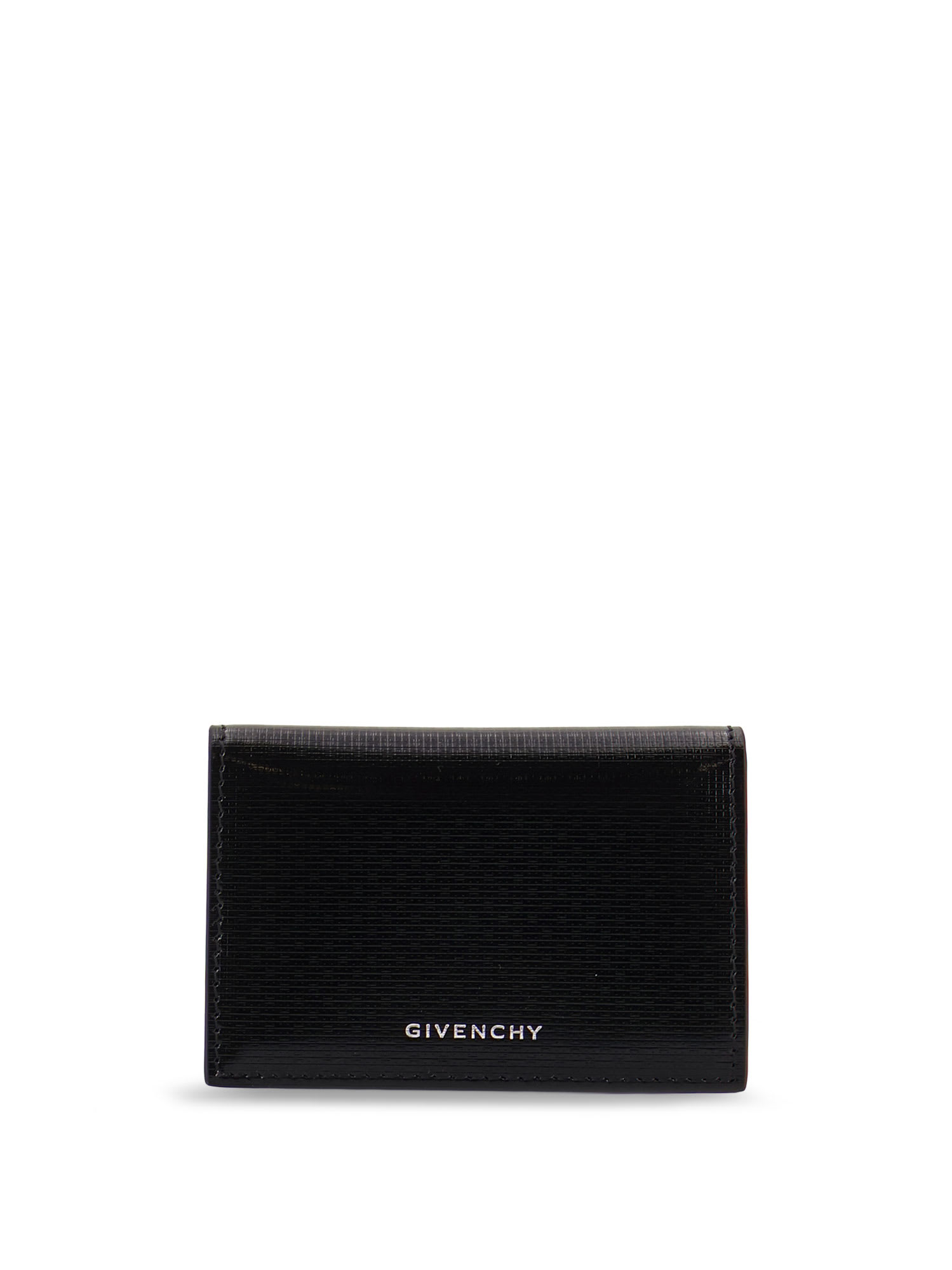 Givenchy Men Leather Business Card Holder In Black