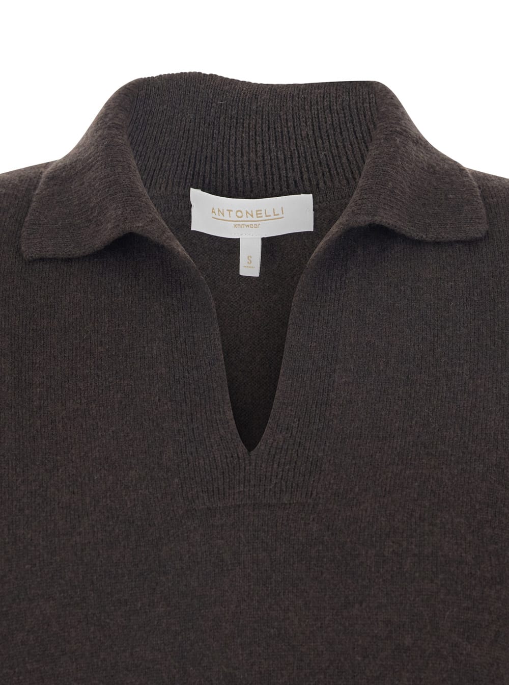 Antonelli V-neck Long-sleeve Knitted Sweater In Animal Print
