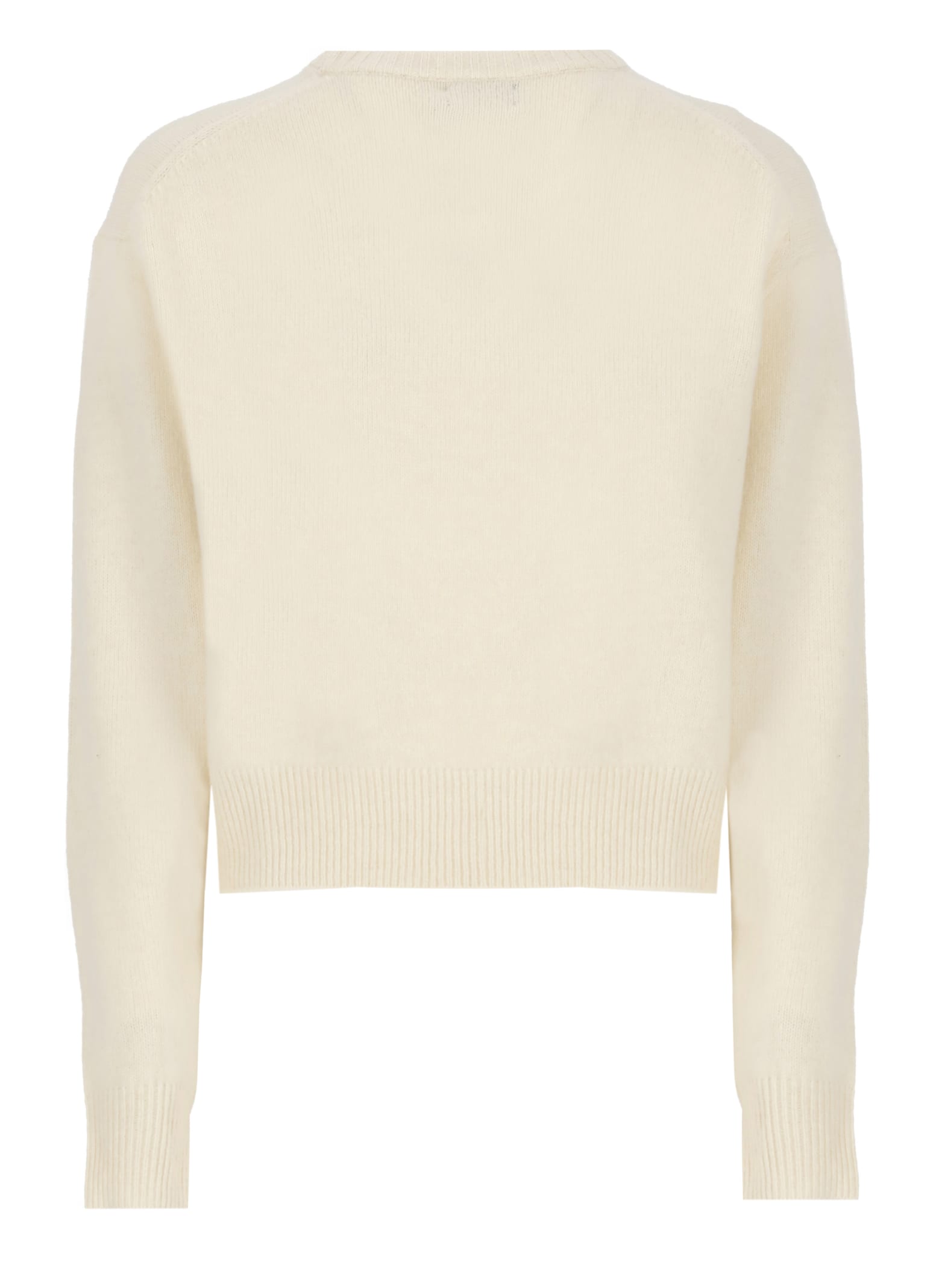 Shop Ralph Lauren Sweater With Pony In Ivory