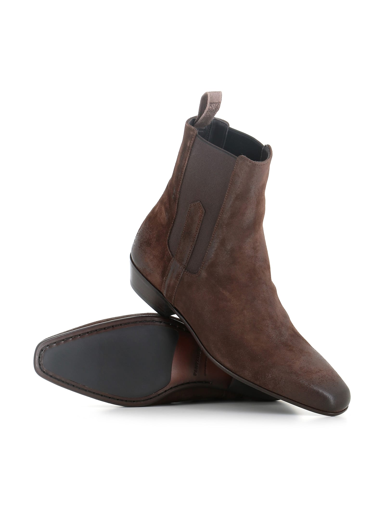 Pantanetti 30mm Suede Chelsea Boots In Brown