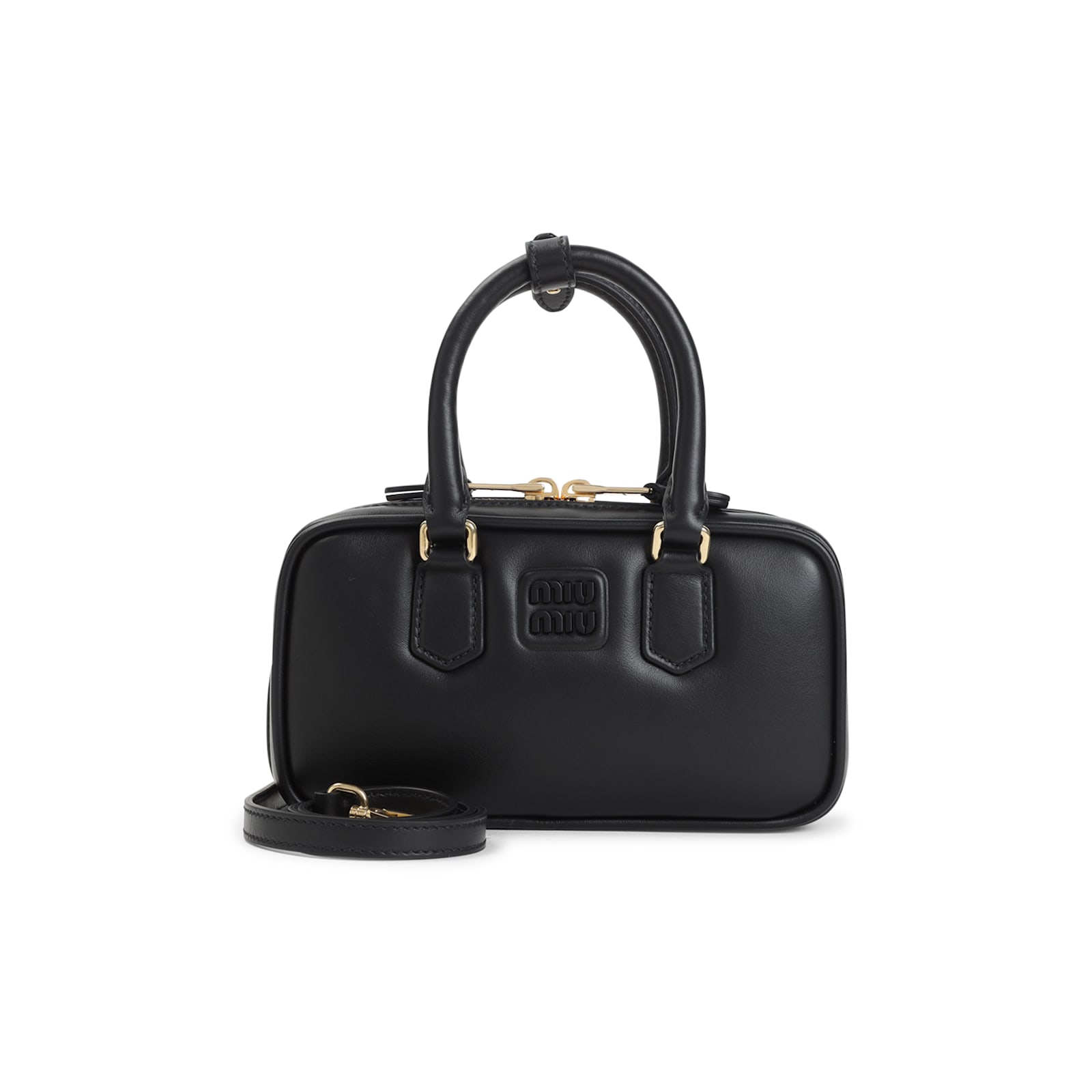 Miu Miu Arcadie Mini Shoulder Bag In Black