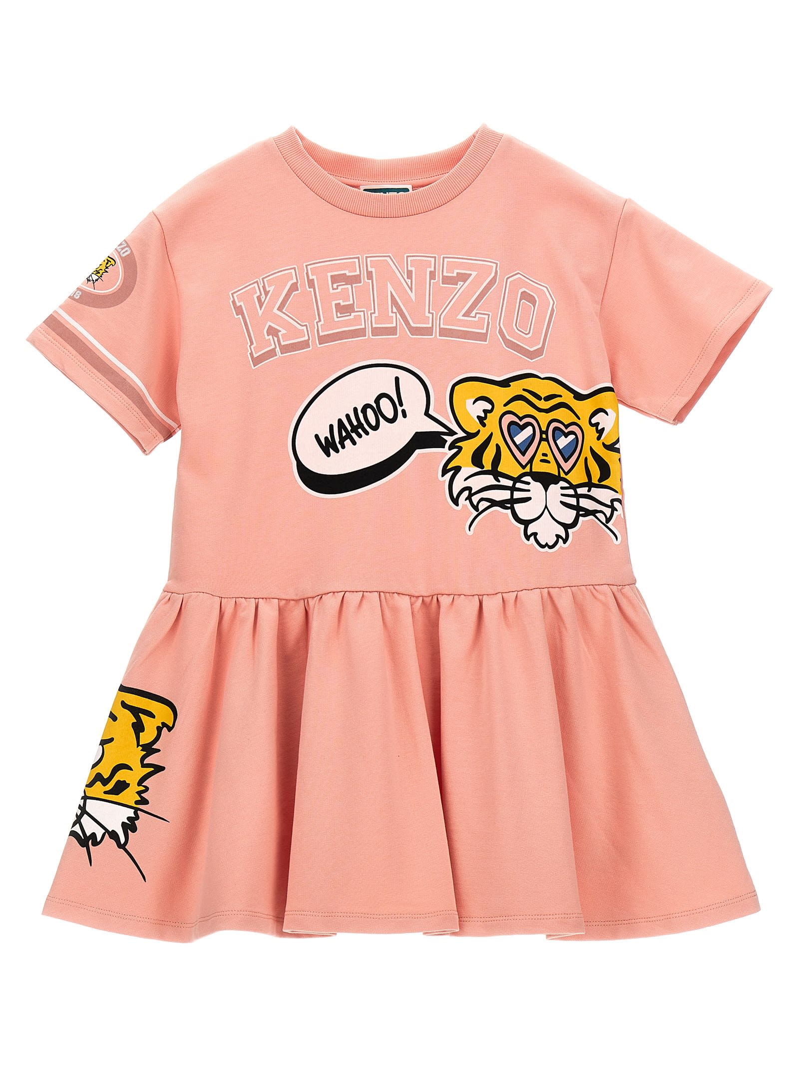 Kenzo Kids' Printed Dress In Pink