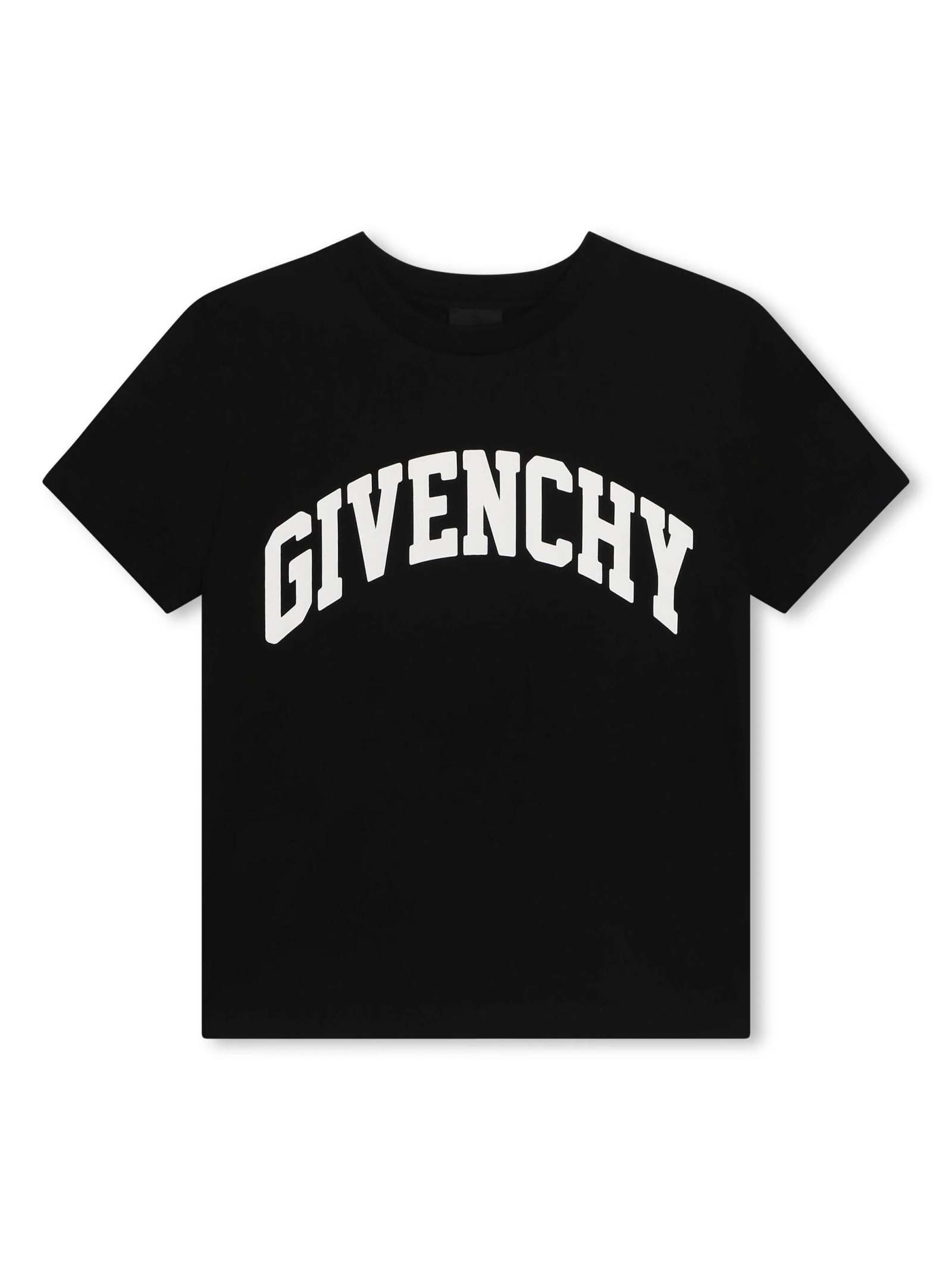 Shop Givenchy Black T-shirt With Arched Logo