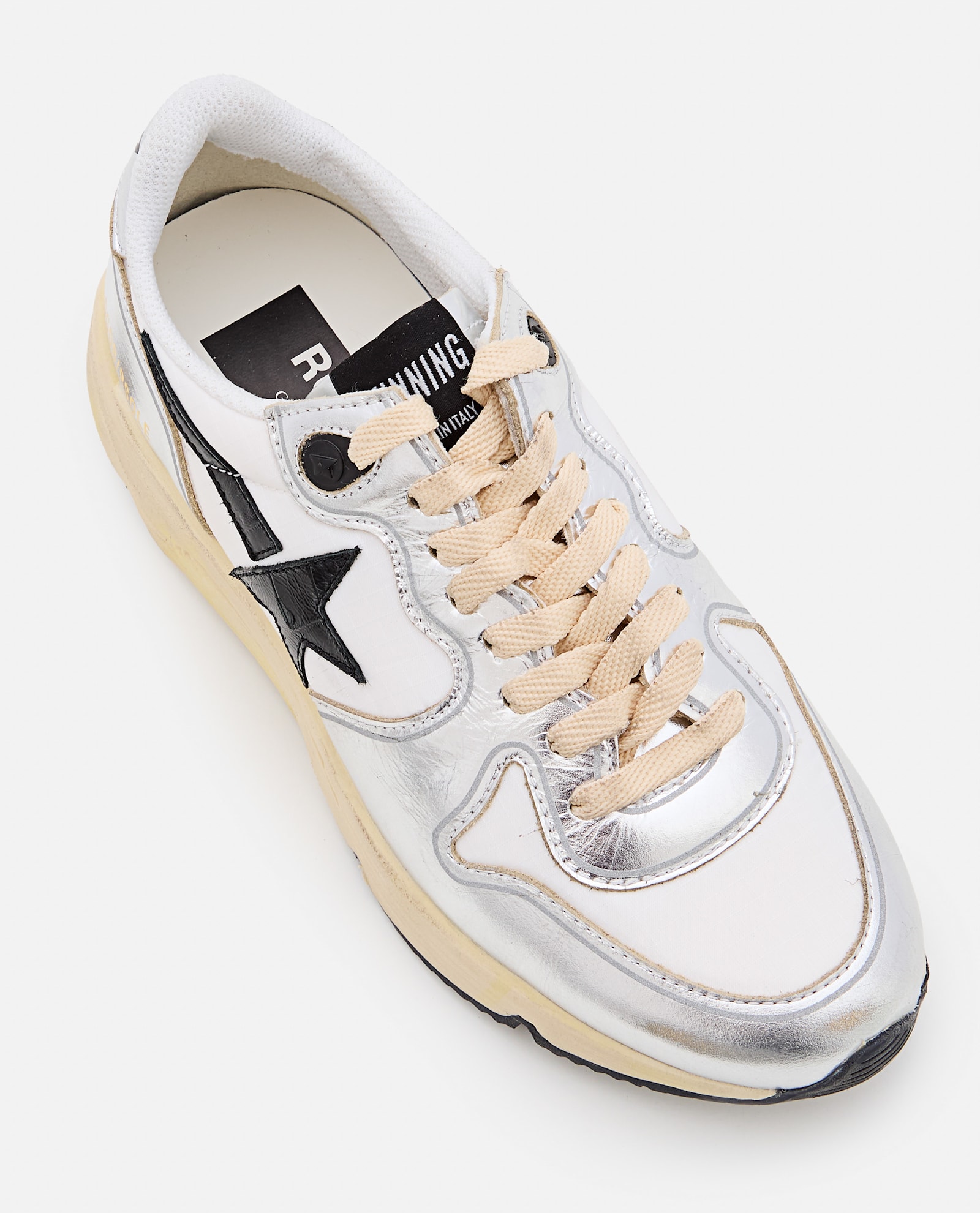 Golden Goose Lace-up Sneakers In Silver