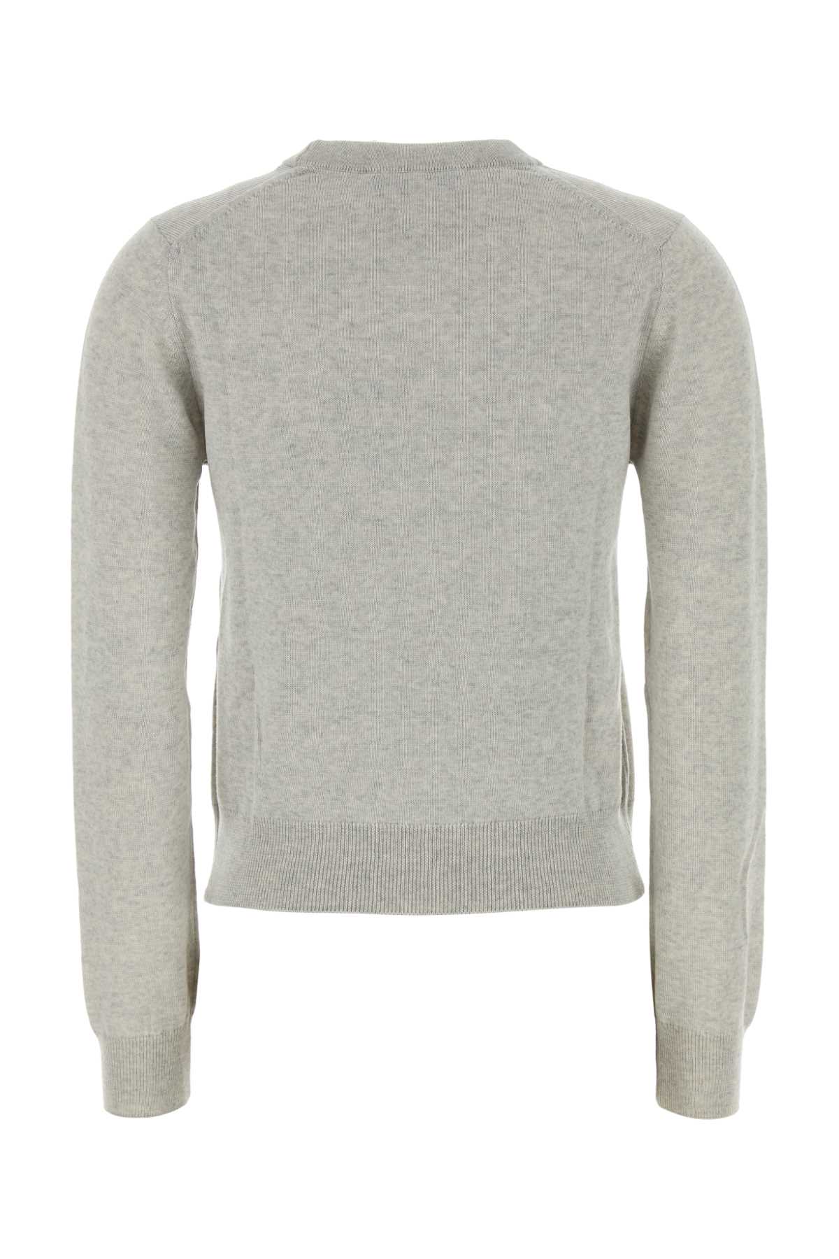 Maison Kitsuné Maison Kitsune Grey Wool Sweater In Gray