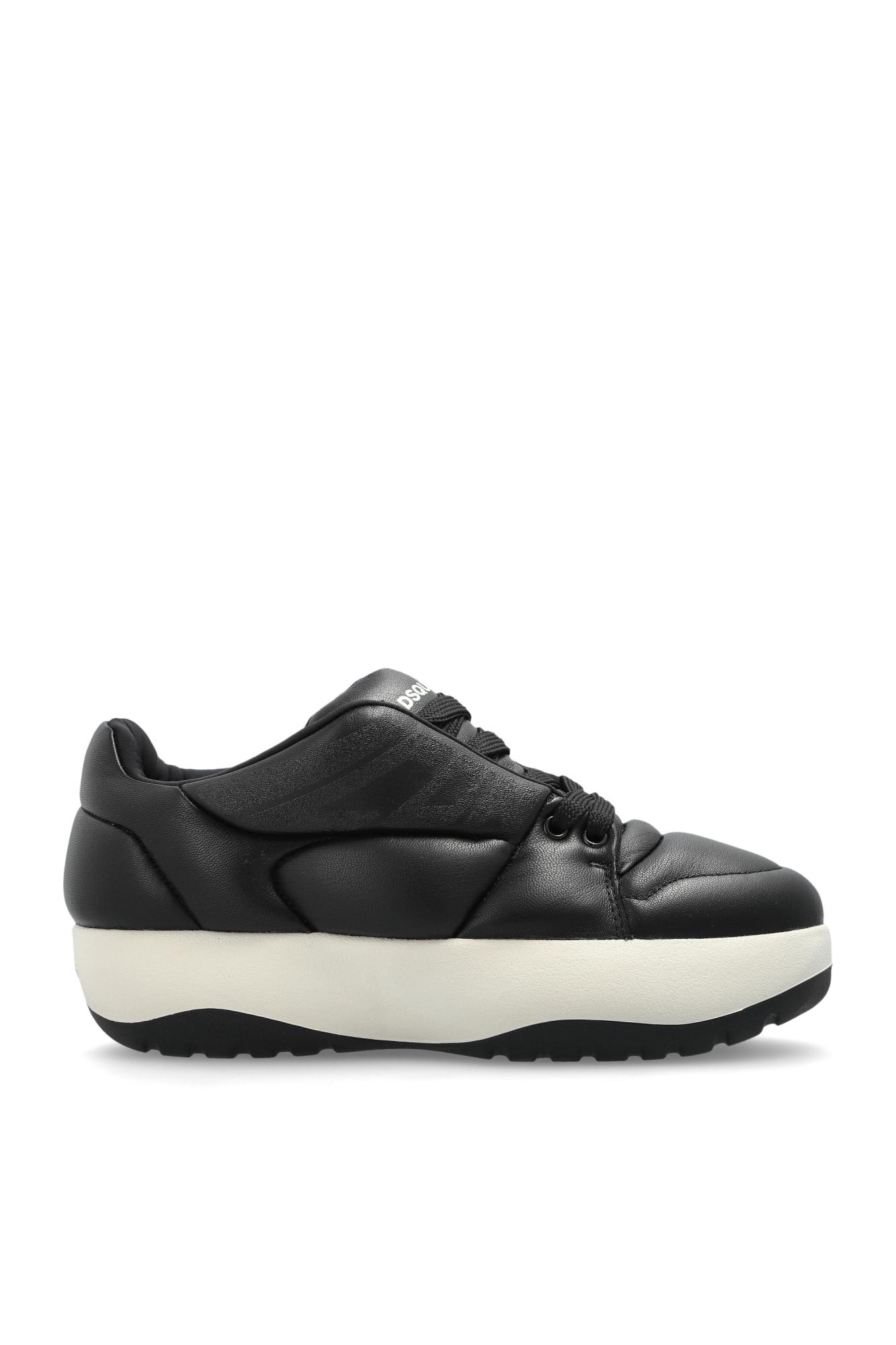 Shop Dsquared2 Puffer Sneakers In Black