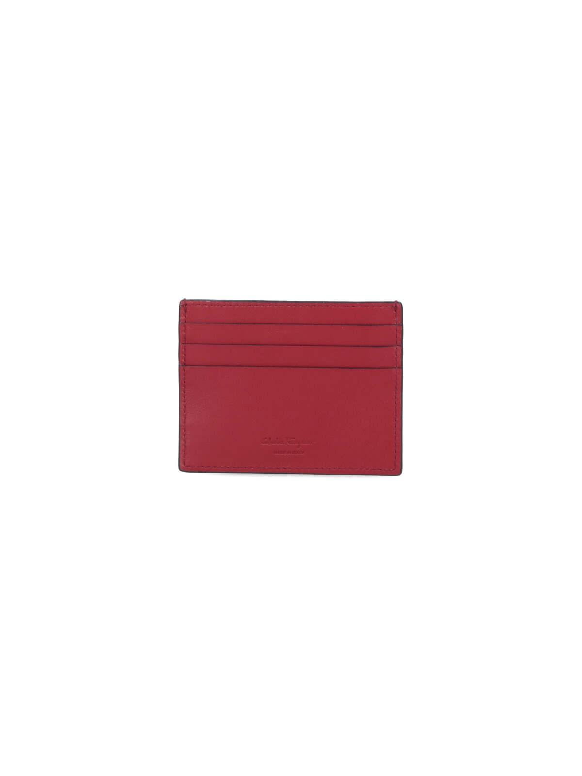 Ferragamo Men Gancini Leather Card Case In Black