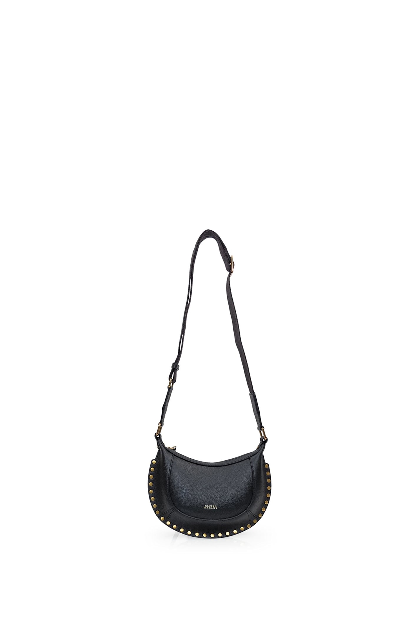 Shop Isabel Marant Mini Moon Shoulder Bag In Black