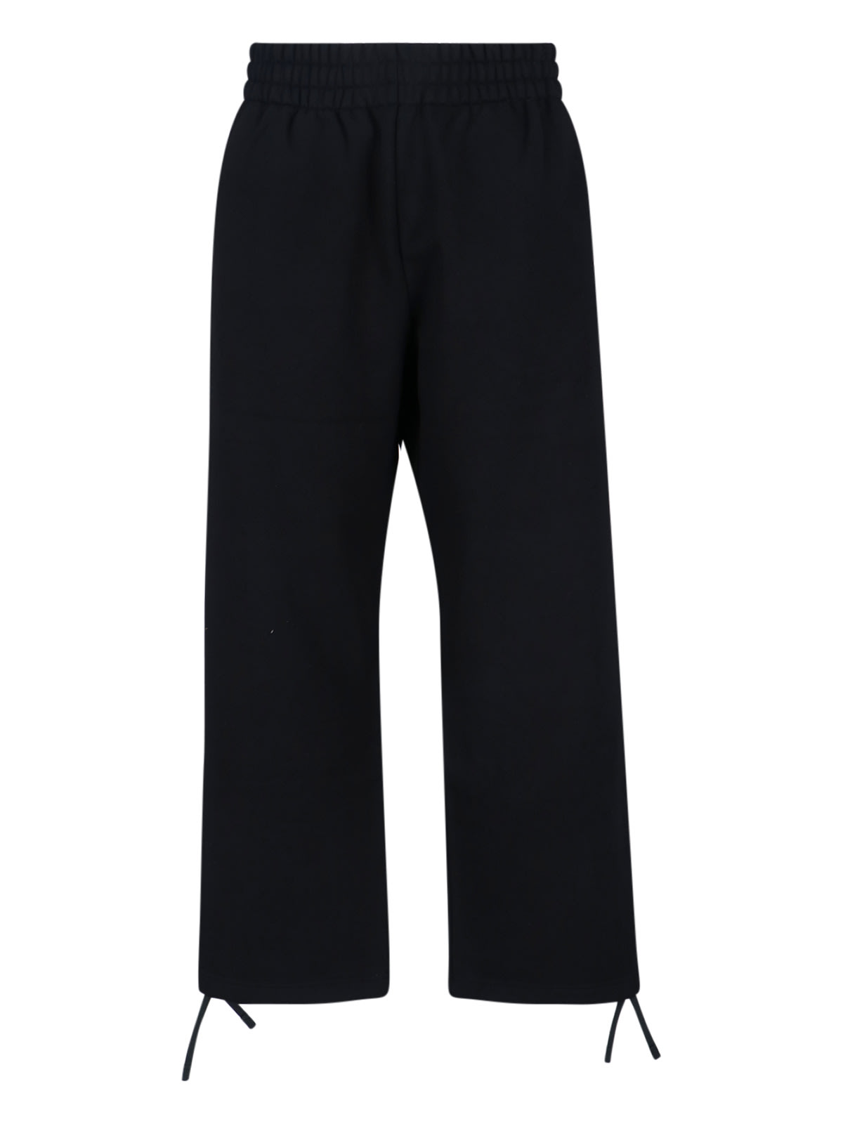 Gucci Gg Drawstring Trousers In Black