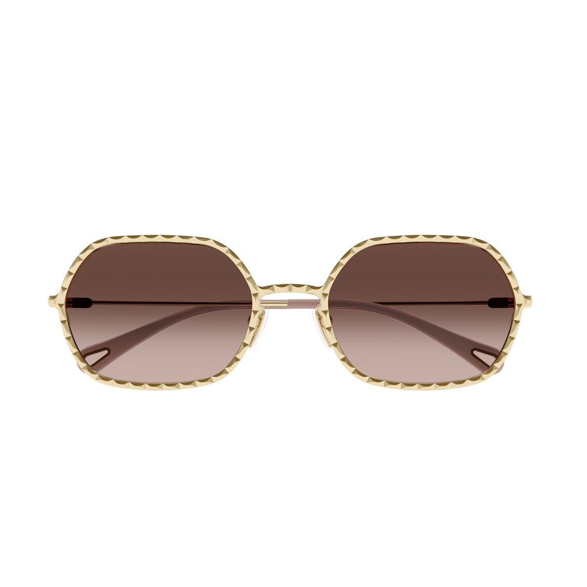 Shop Chloé Ch0231s Linea  002 Sunglasses In Oro