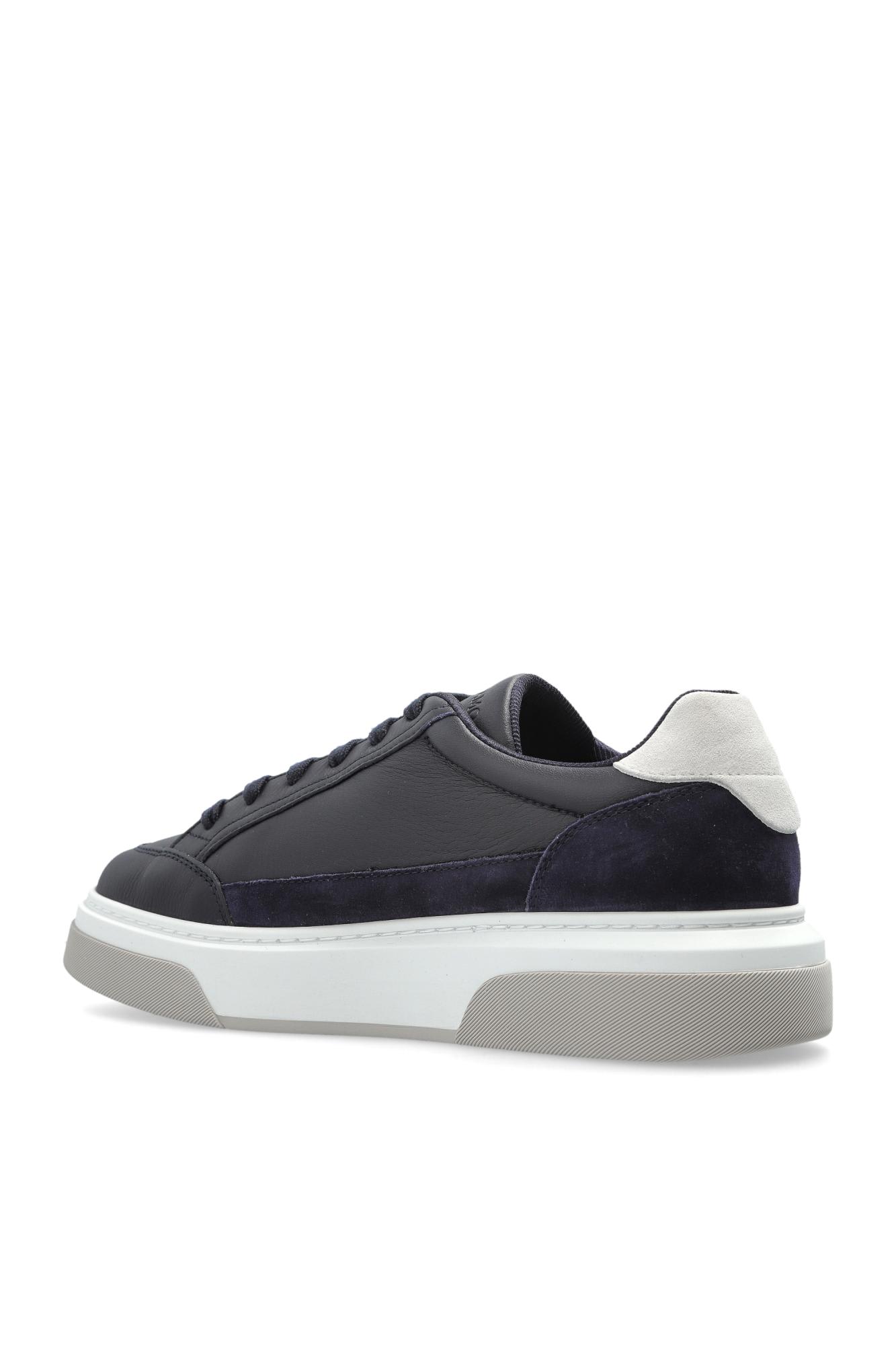 Ferragamo Cassina Gan 2 Low Top Sneakers In Blue
