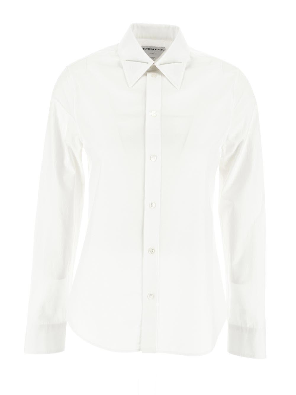 Shop Bottega Veneta Shirt Woman In White