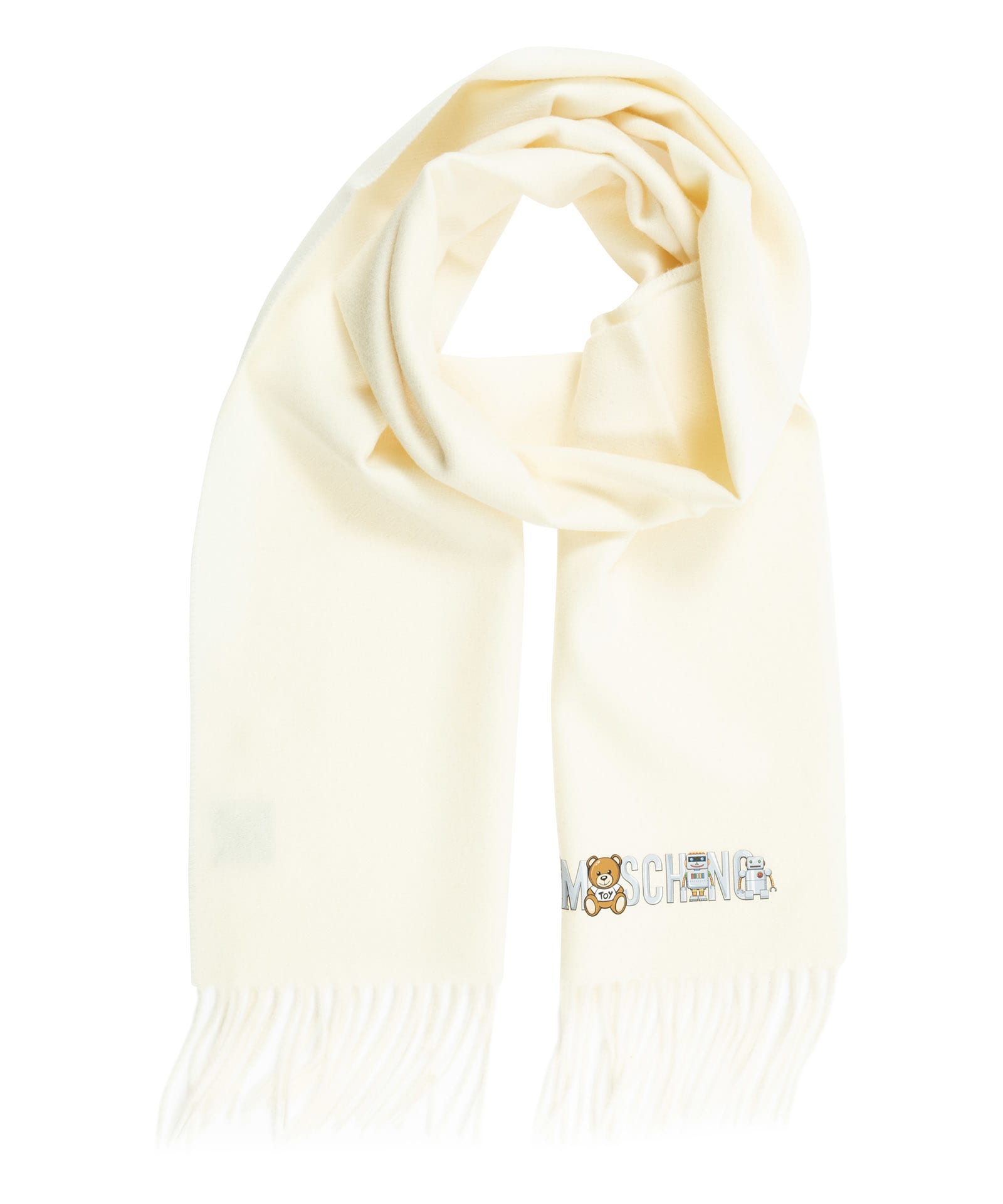 Moschino Toy Robot Wool Wool Scarf