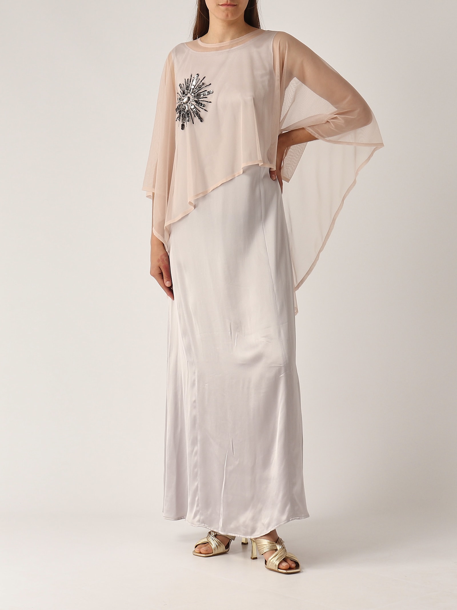 Maliparmi Cappa Precious Flowers Jacket In Neutral