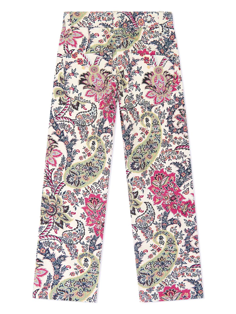 Shop Etro Pantalone Con Stampa Paisley In Cream