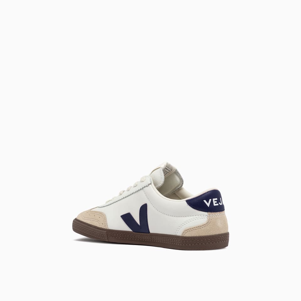 Veja Multicolor Suede And Fabric Volley Sneakers In White