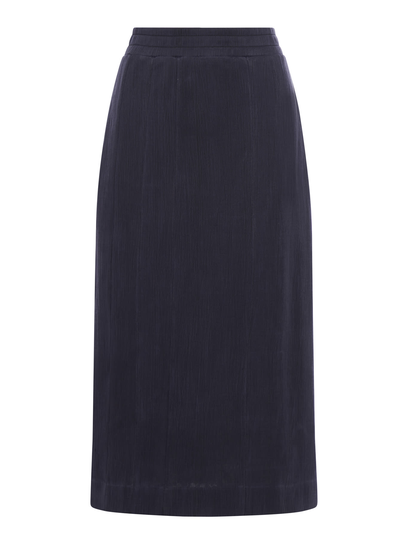 Shop Sunnei Bonded Panel Skirt In Dark Blue