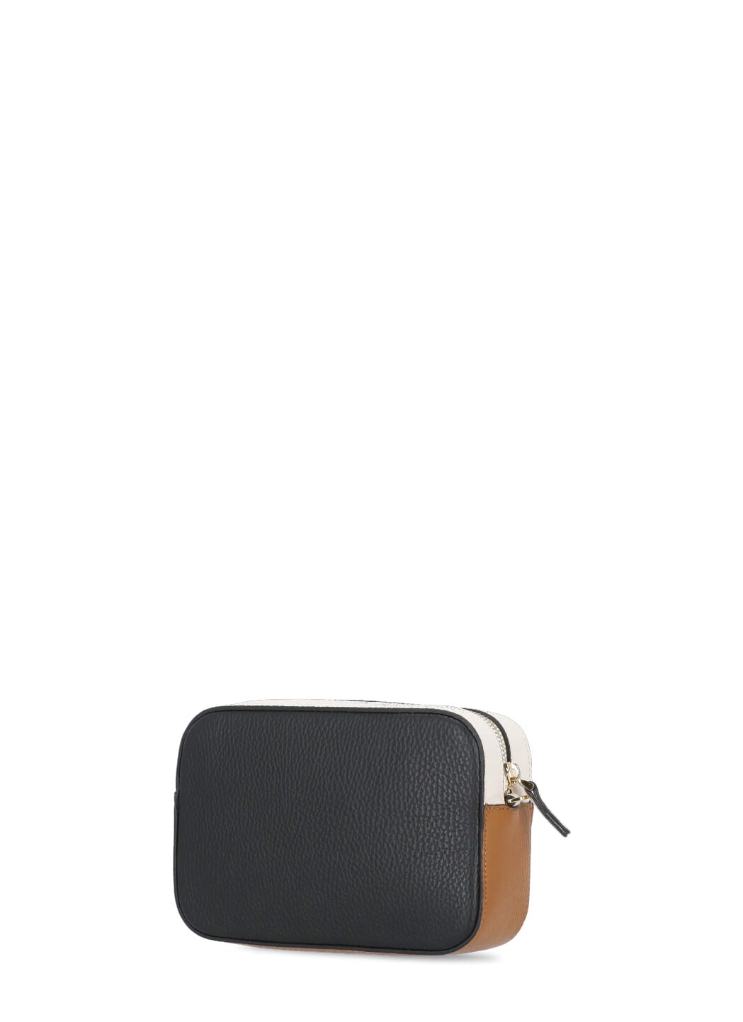 Shop Coccinelle Tebe Tricolor Bag In Black