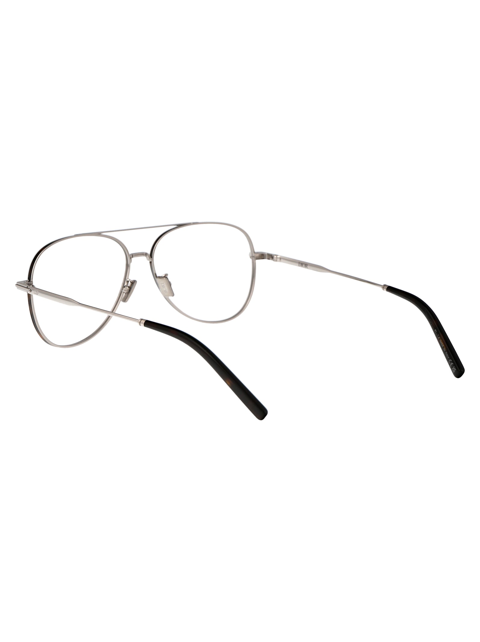 Shop Dior Blacksuito A2u Glasses In F000 Shiny Palladium