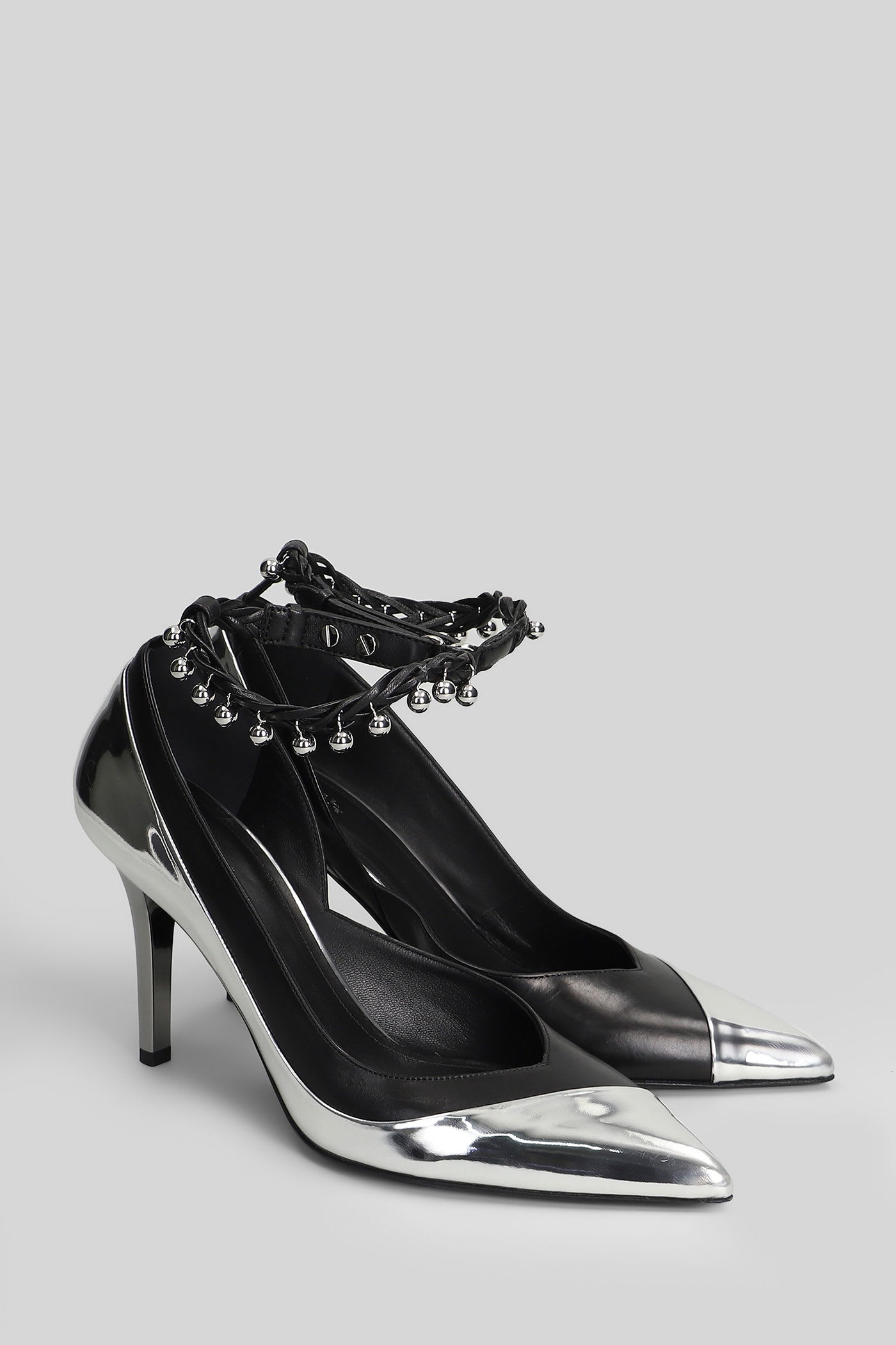 Isabel Marant Peleny Pumps In Silver Leather In Metallic