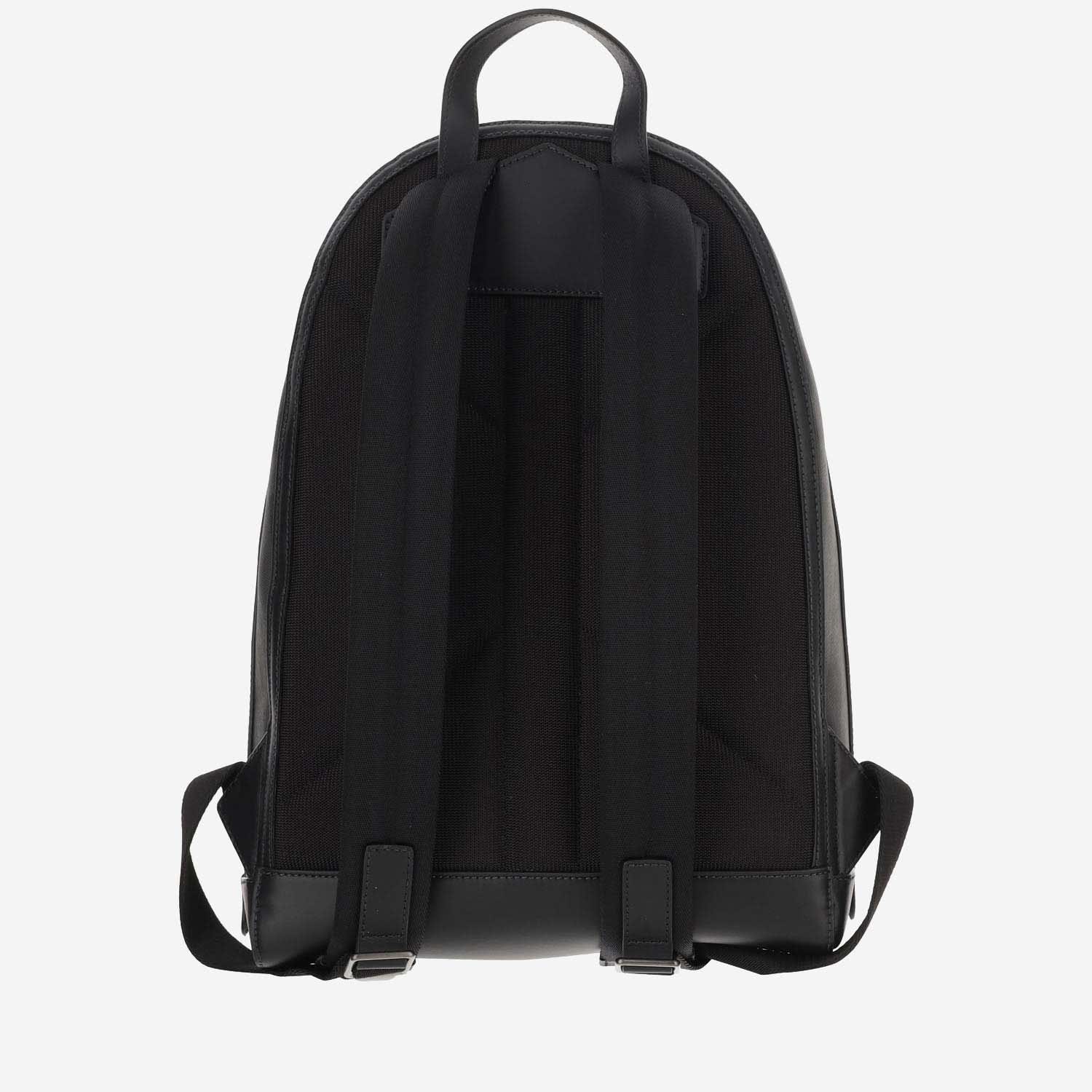 Shop Burberry Rocco Backpack With Check Pattern In Charcoal