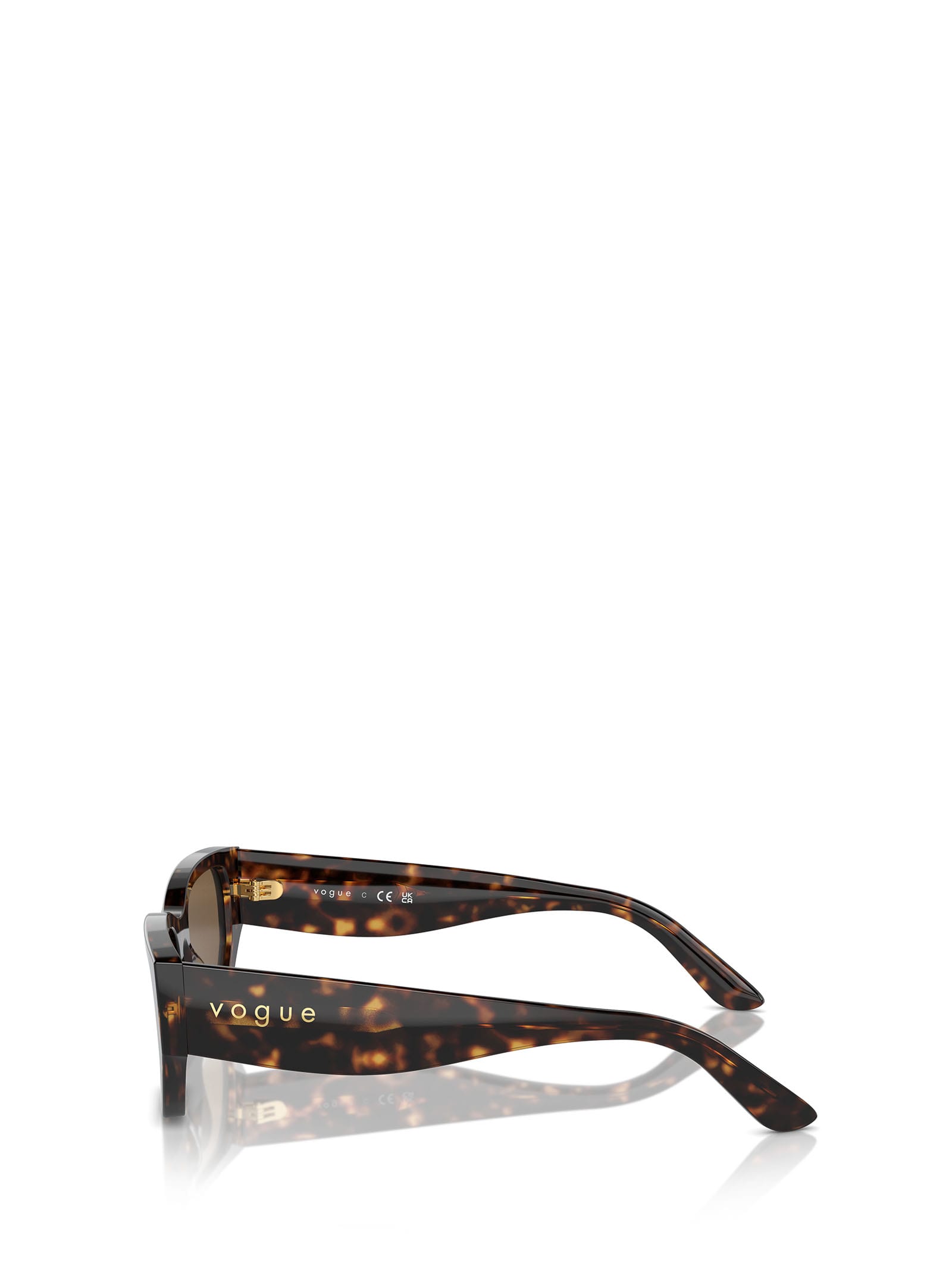 Shop Vogue Eyewear Vo5586s Dark Havana Sunglasses