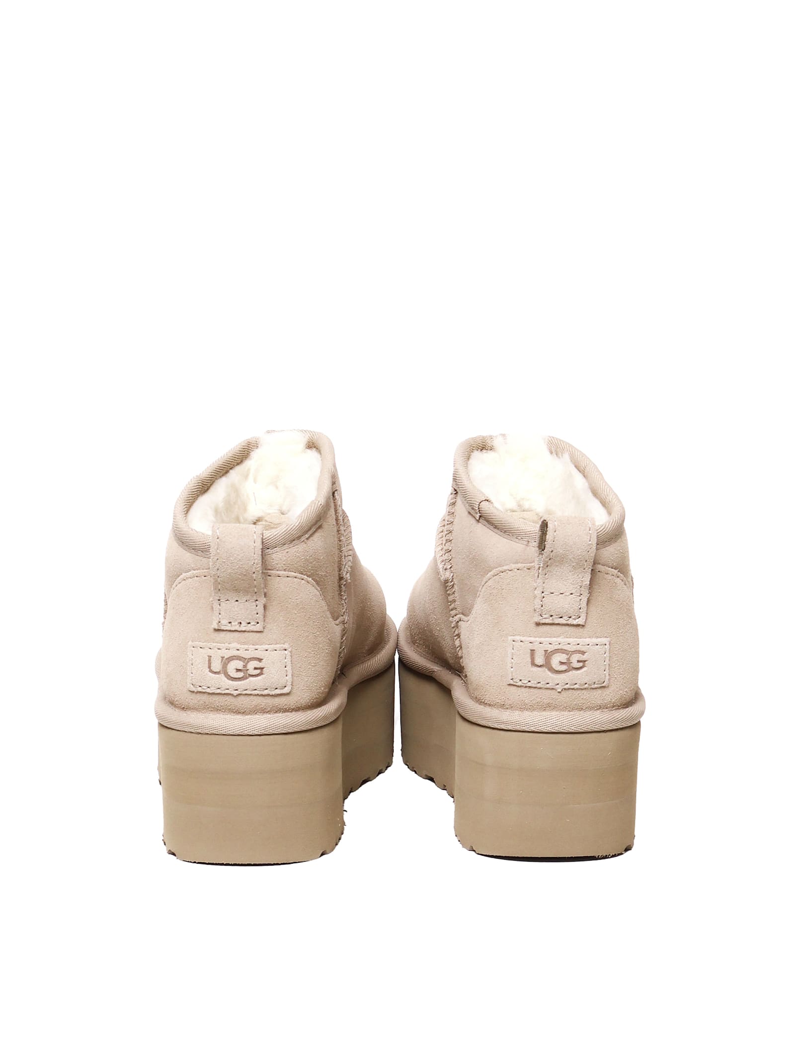 Ugg Classic Ultra Mini Platform Boots In Neutral