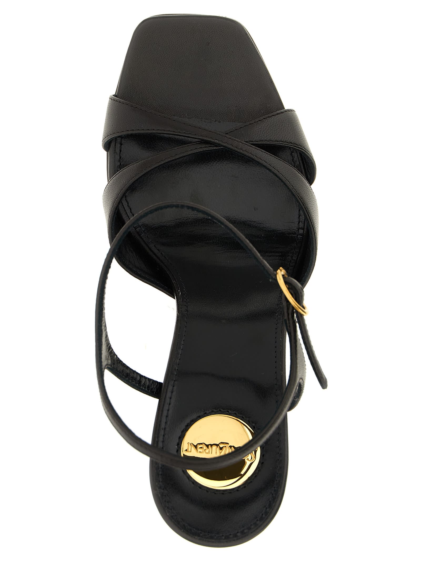 Saint Laurent Debbie Sandals In Black