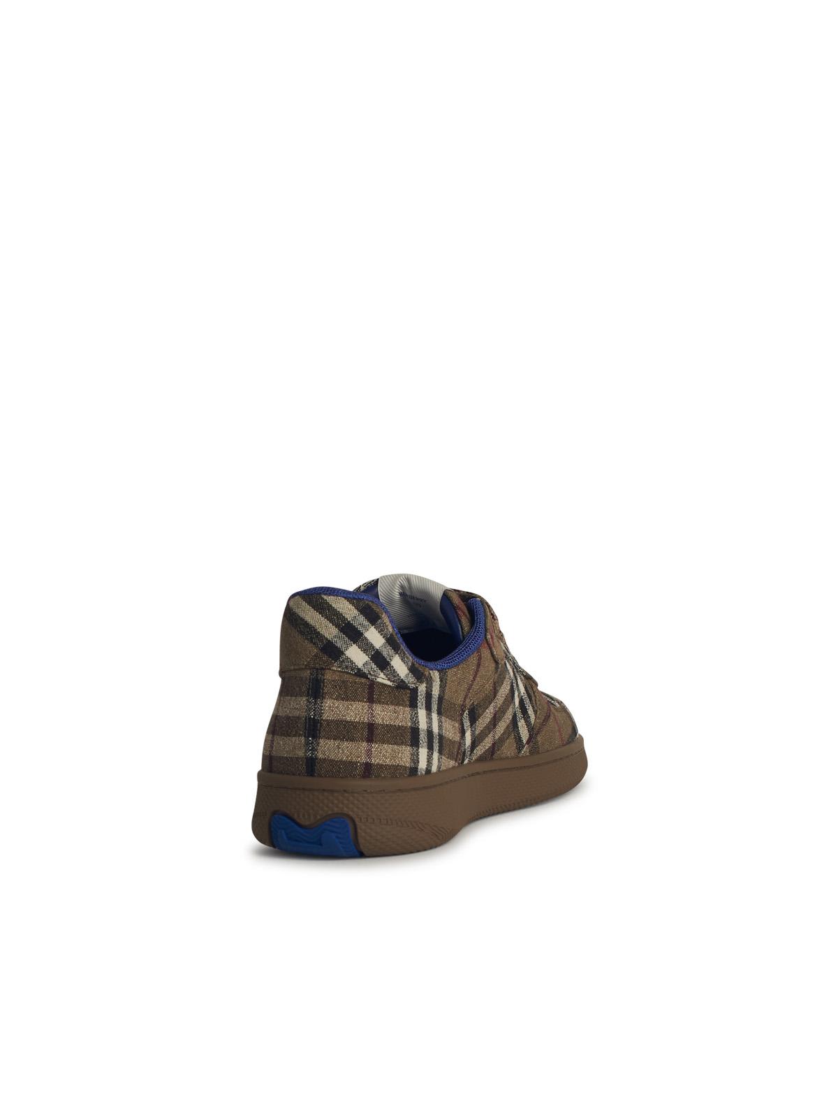Burberry Checked Terrace Lace-up Sneakers In Brush Ip Check