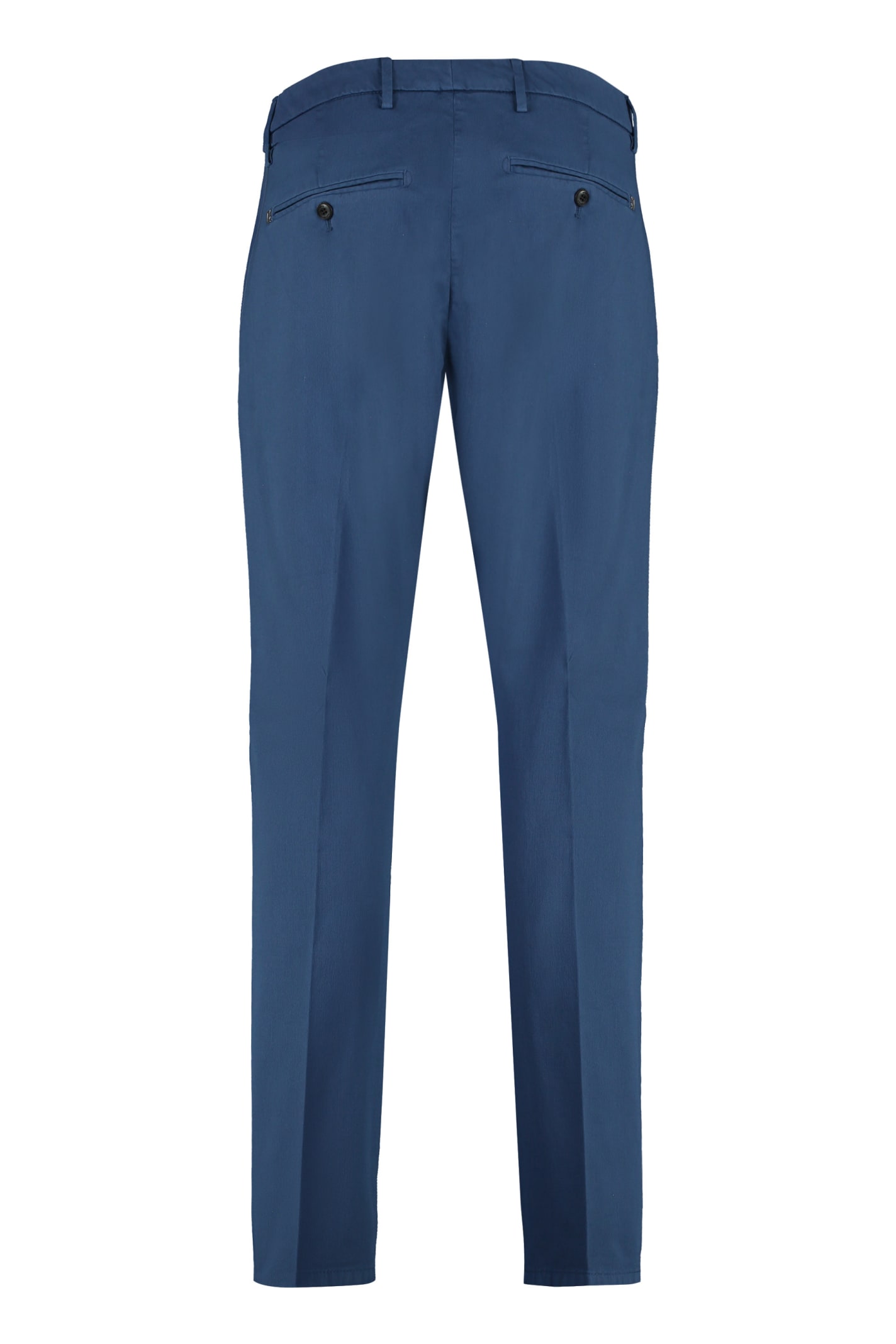 Shop Dondup Ralp Cotton Chino Trousers In Blue