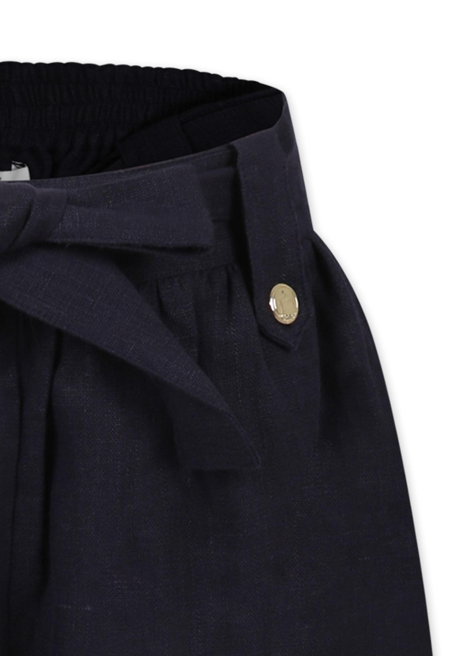 Chloé Blue Trousers For Girl In Blue