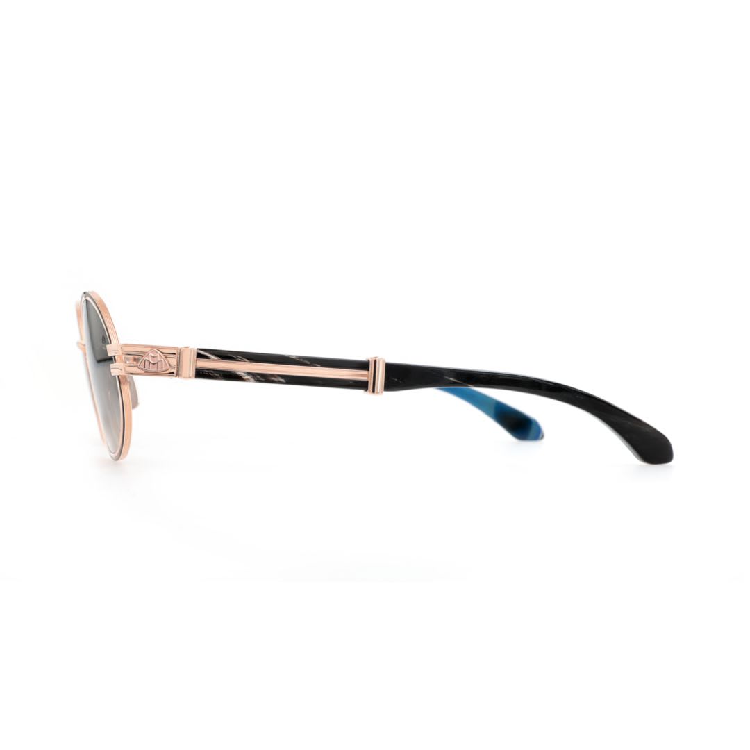 Maybach Eyewear The Producer Iblack Marbled Blue Ocean In Multi