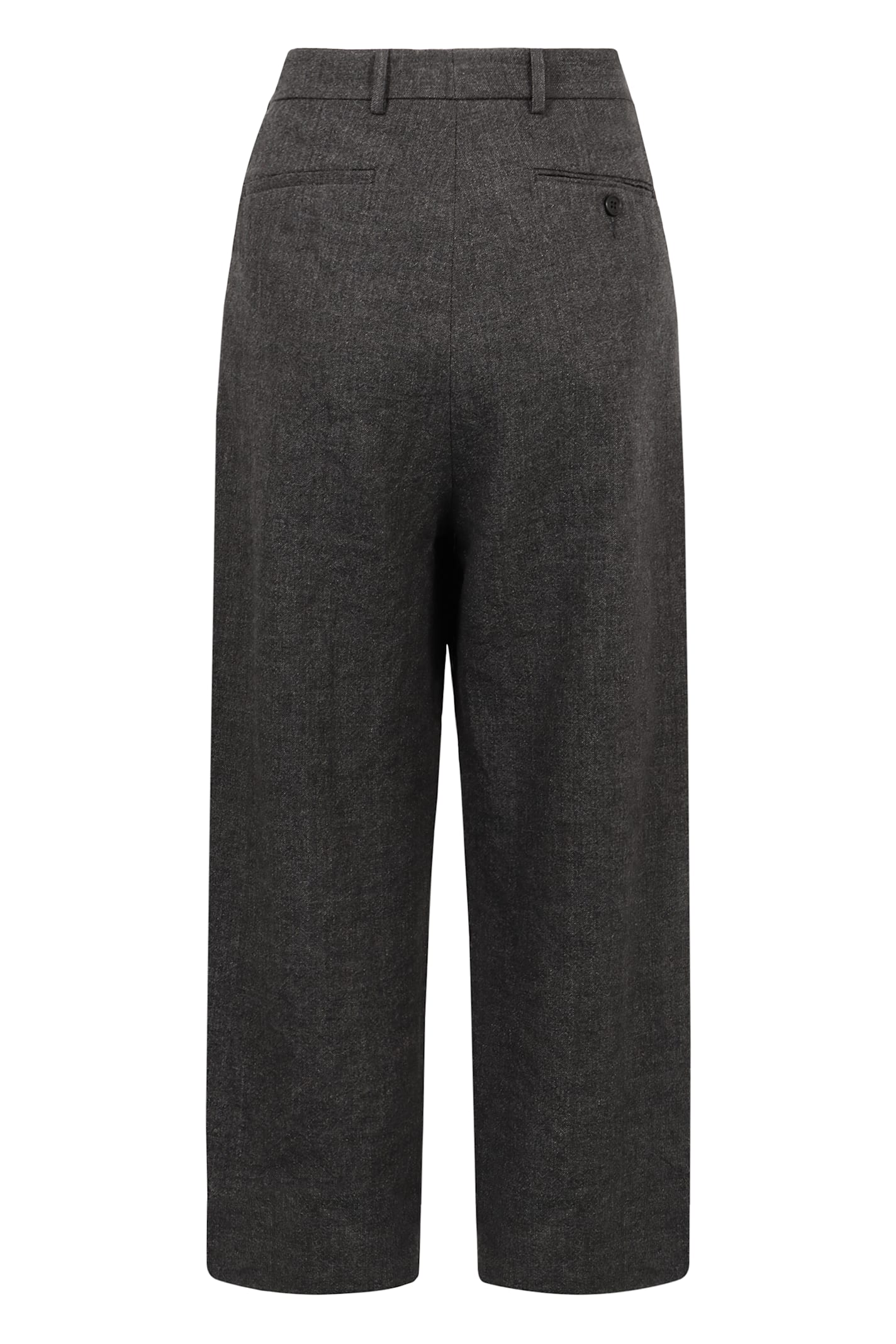 R13 Wool Blend Trousers In Black