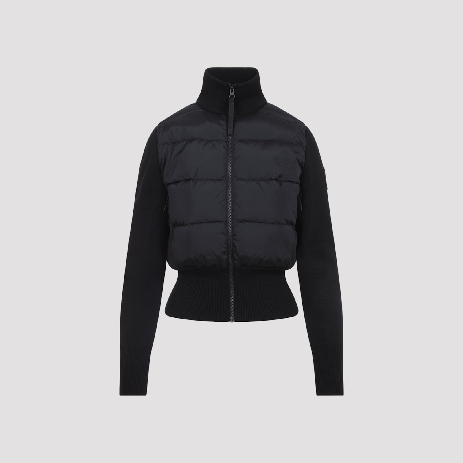Canada Goose Hybridge Wide Quilt Knit Jacket - Td In Black