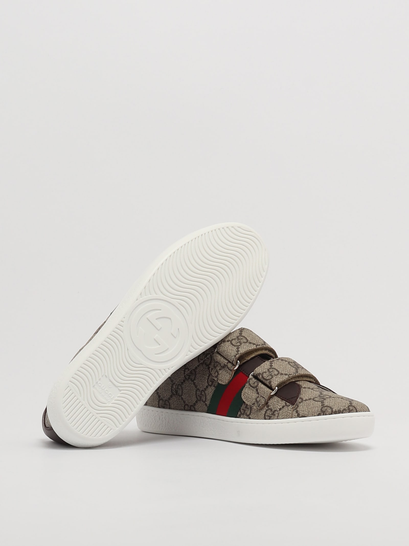 Shop Gucci Sneakers Sneaker In Beige