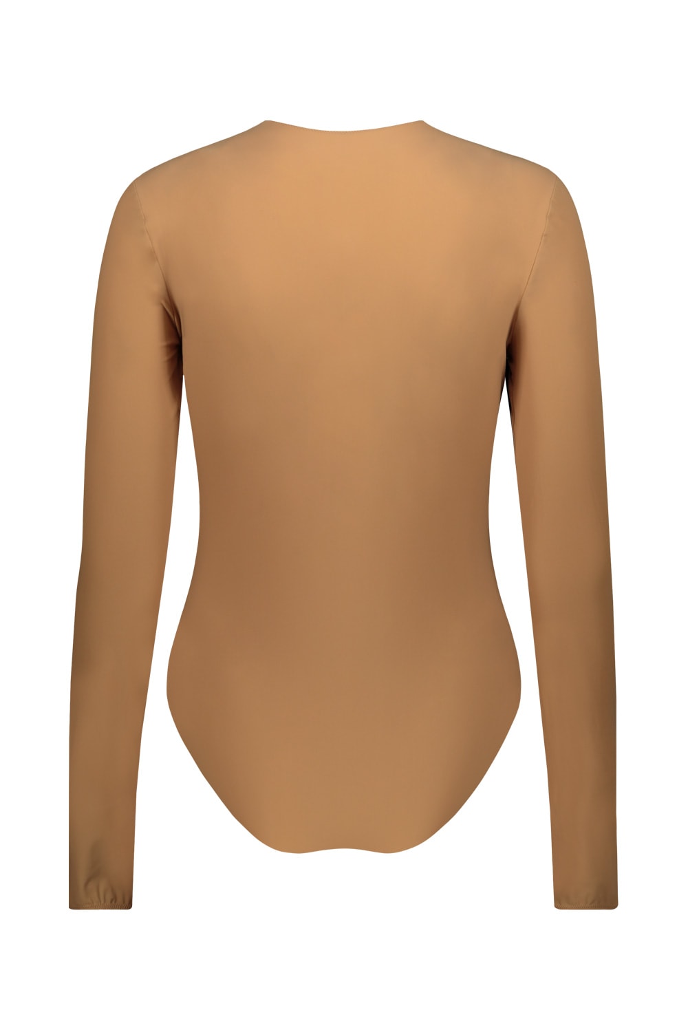 Shop Maison Margiela Stretch-jersey Long Sleeve Bodysuit