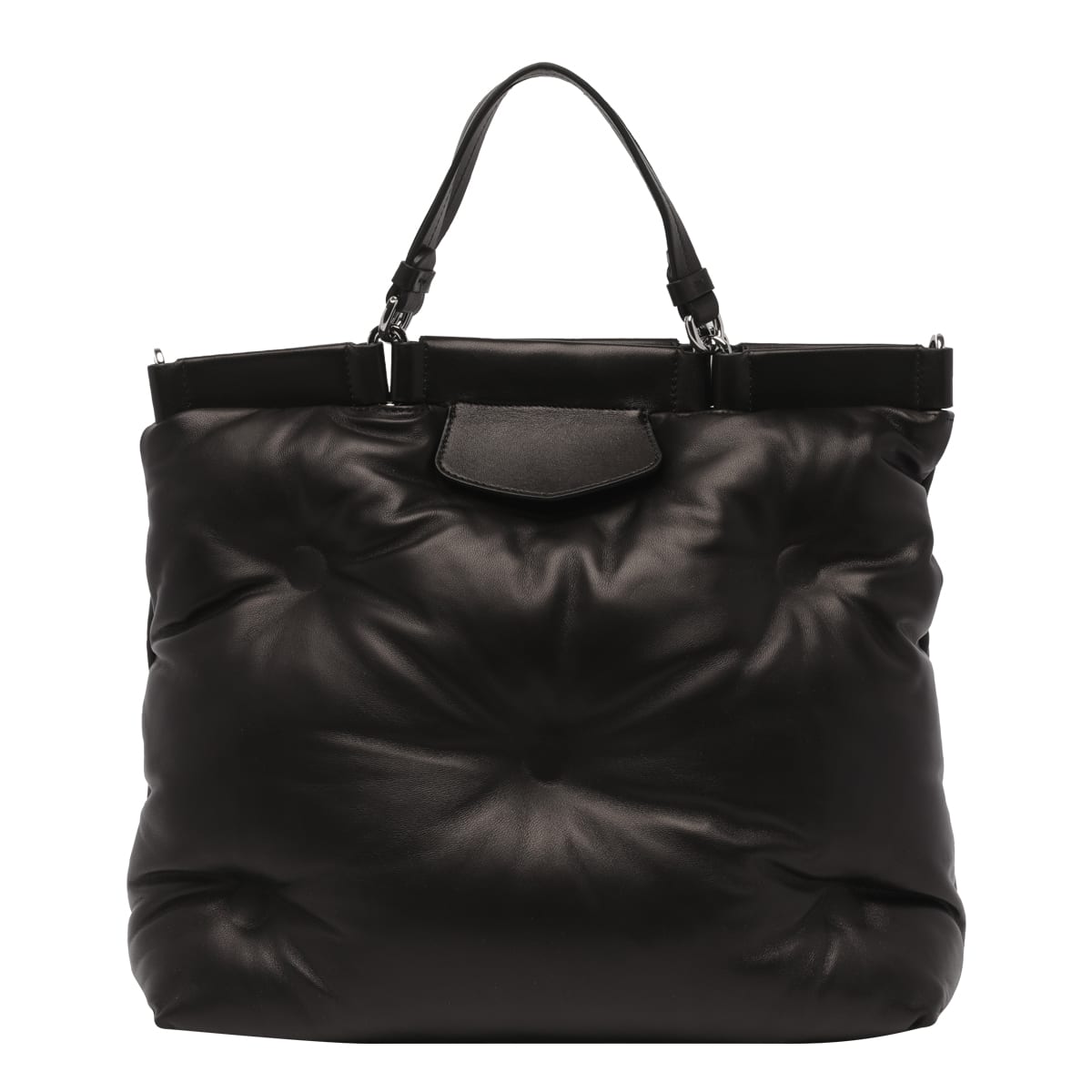 Shop Maison Margiela Medium Glam Slam Shopping Bag In Black