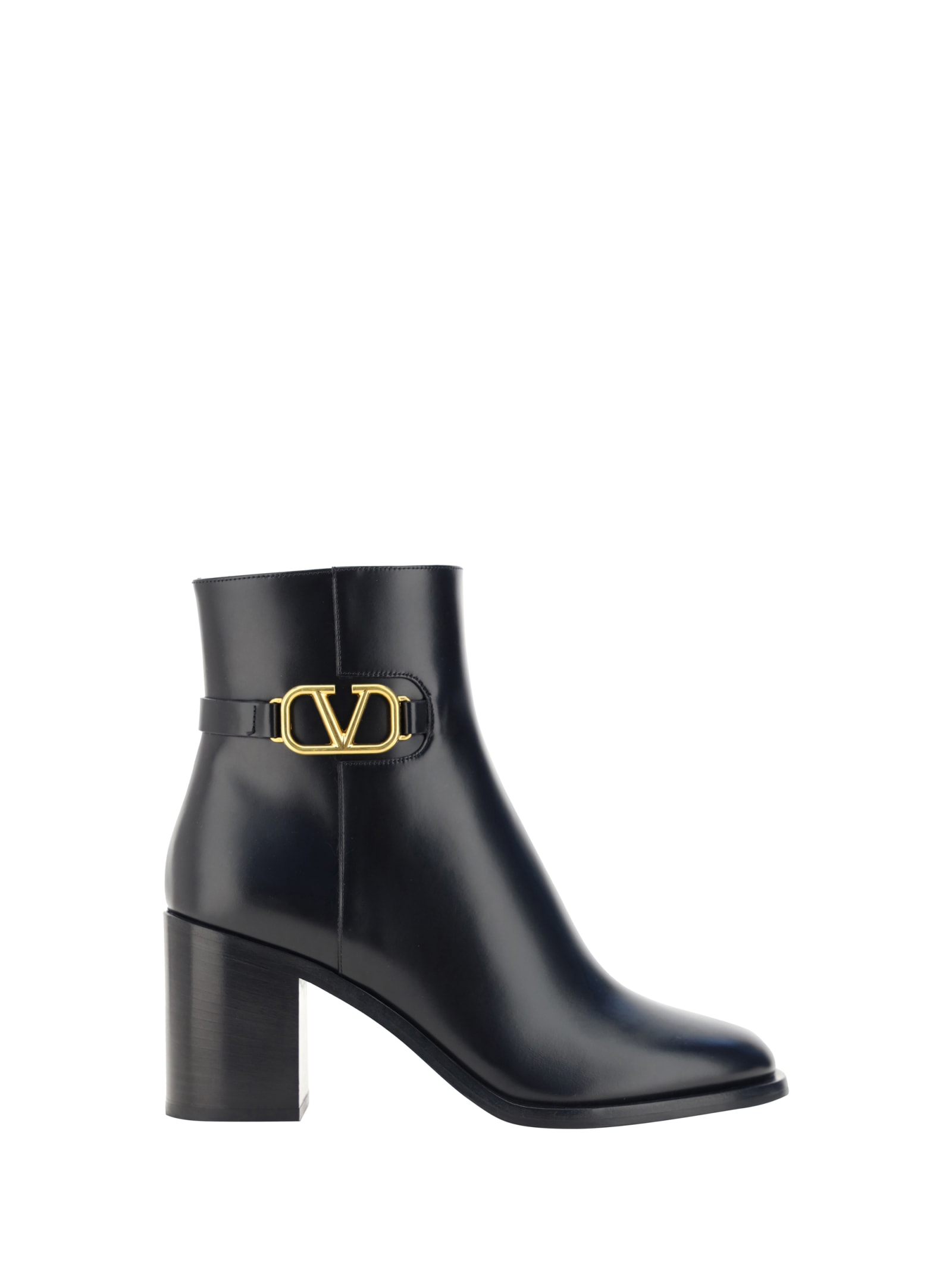 Shop Valentino Ankle Boots In Nero