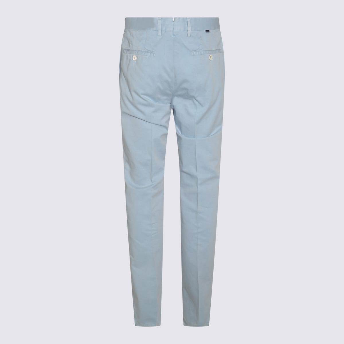 Incotex Trousers With Front And Back Pockets In Cielo