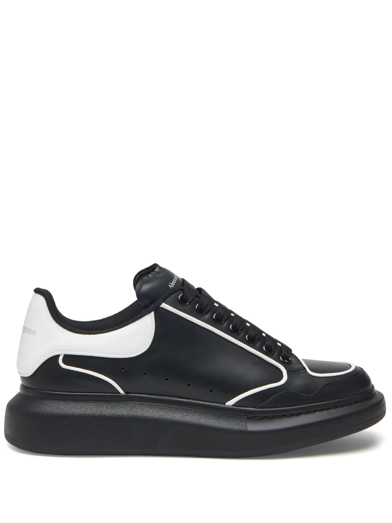 Shop Alexander Mcqueen Oversized Sneakers In Black And White
