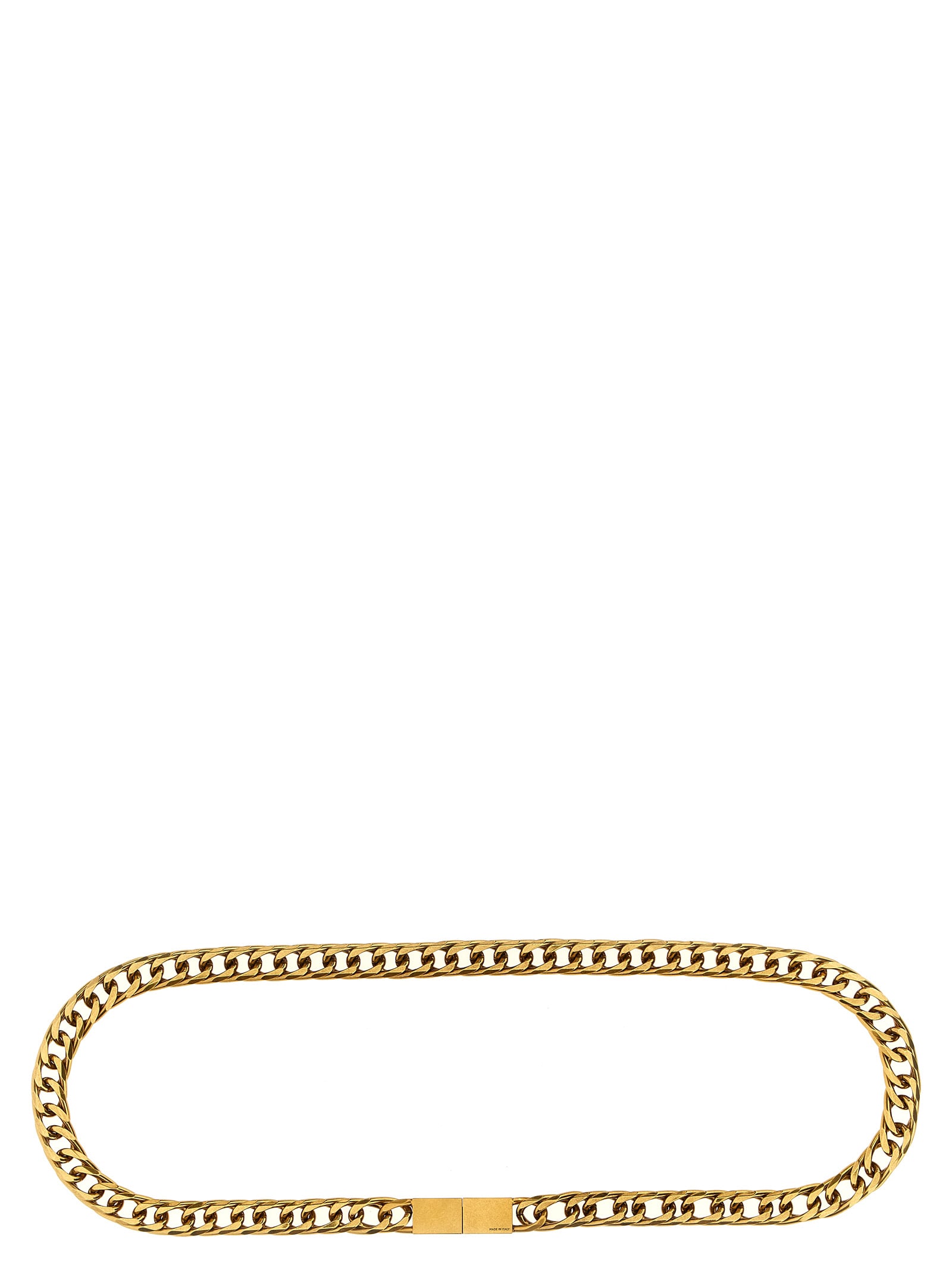 Saint Laurent Chain Link Belt Accessory In Gold