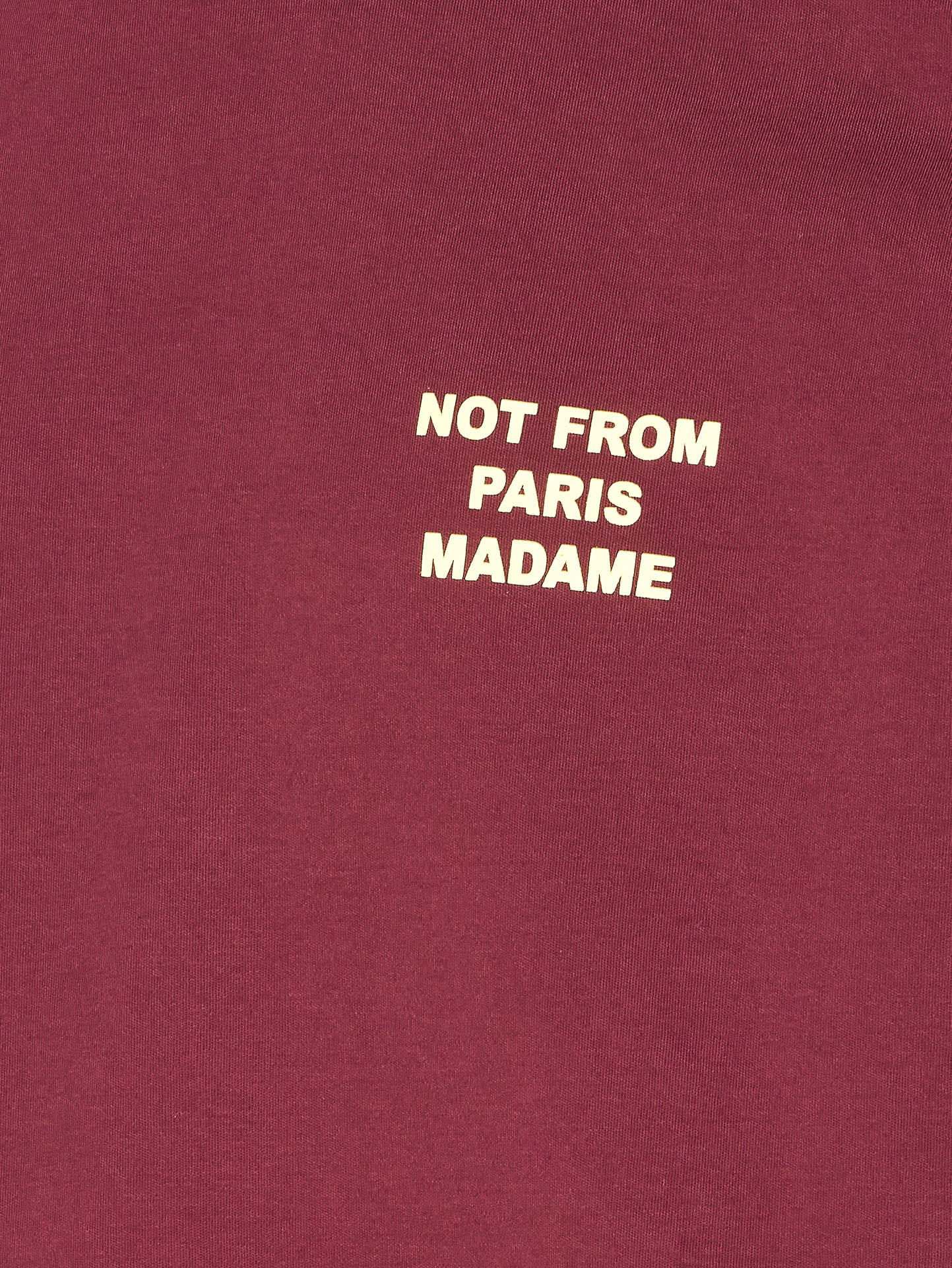 Drôle De Monsieur Crew Neck Logo Print T-shirt In Red