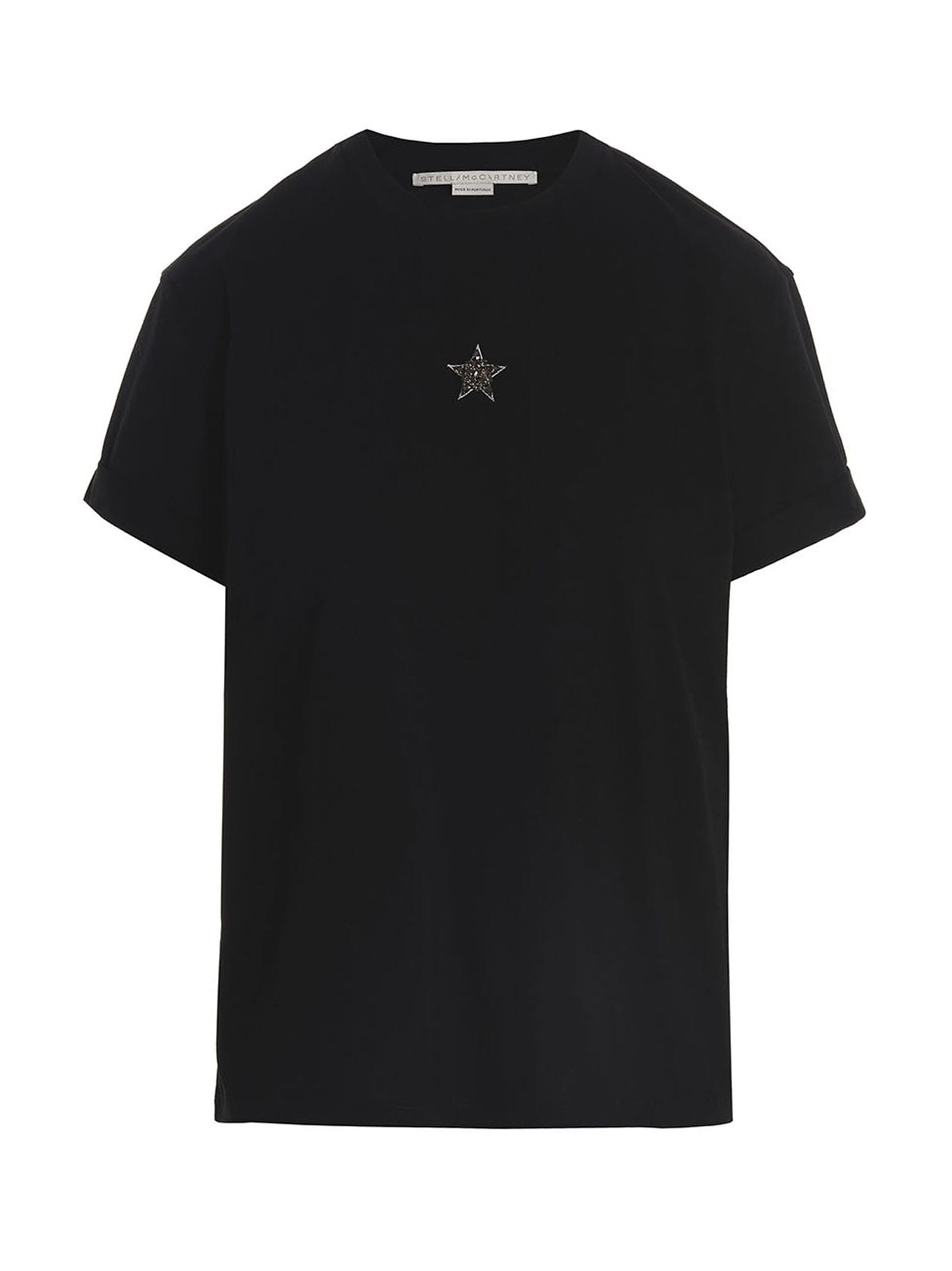 Shop Stella Mccartney Mini Star T-shirt In Black