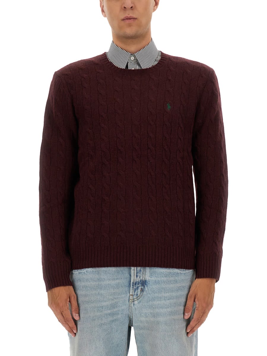 Polo Ralph Lauren Sweater In Burgundy