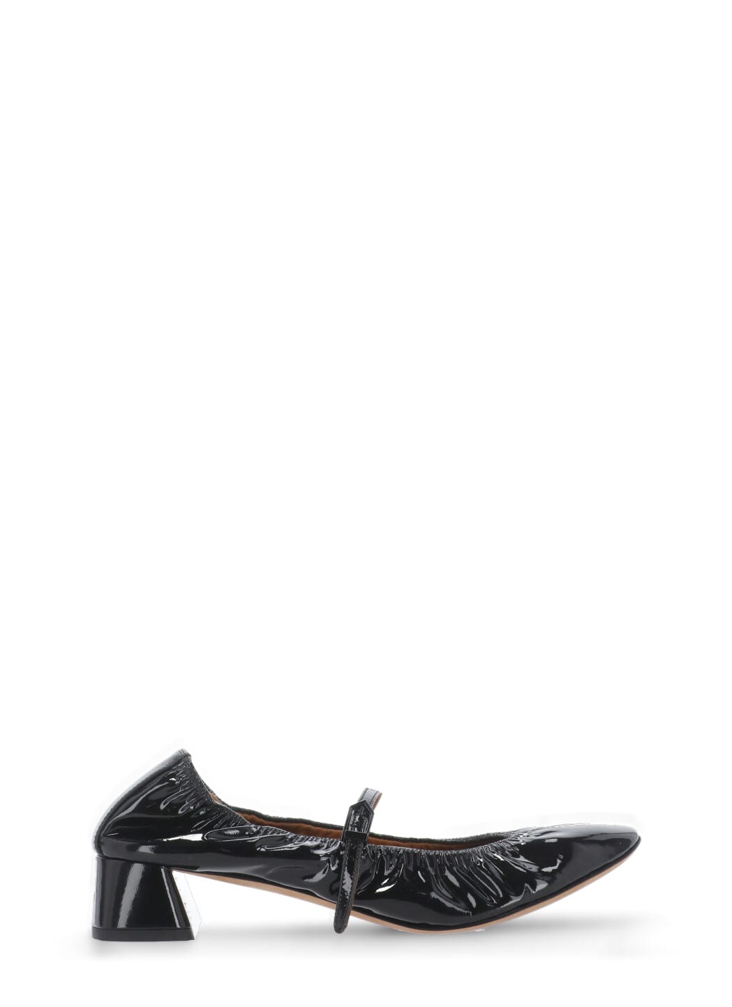 Lanvin Leather Ballet Shoes In Black